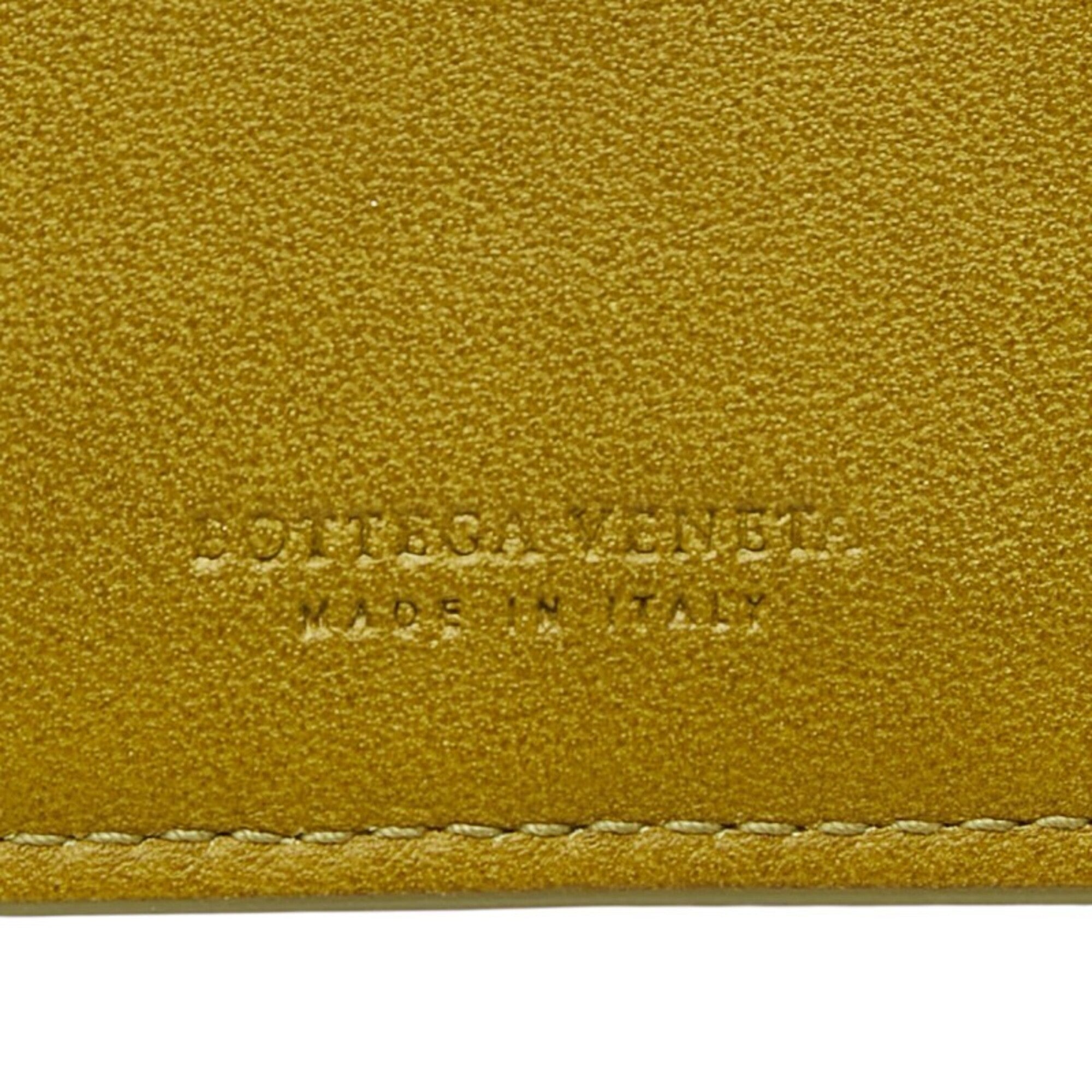 Bottega Veneta Green Intrecciato Long Wallet (Bi-Fold) (Pre-Owned)
