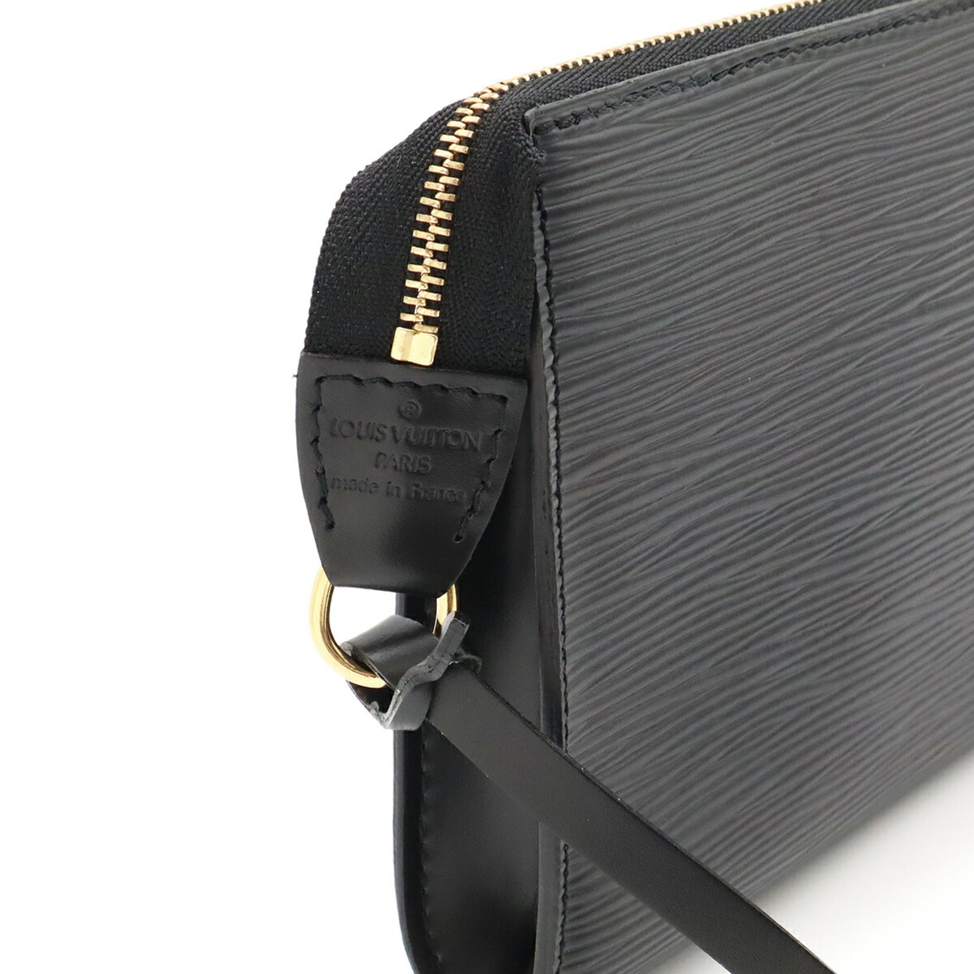 Louis Vuitton Black Galle Noir Epi Leather Handbag Pochette Pouch (Pre-Owned)