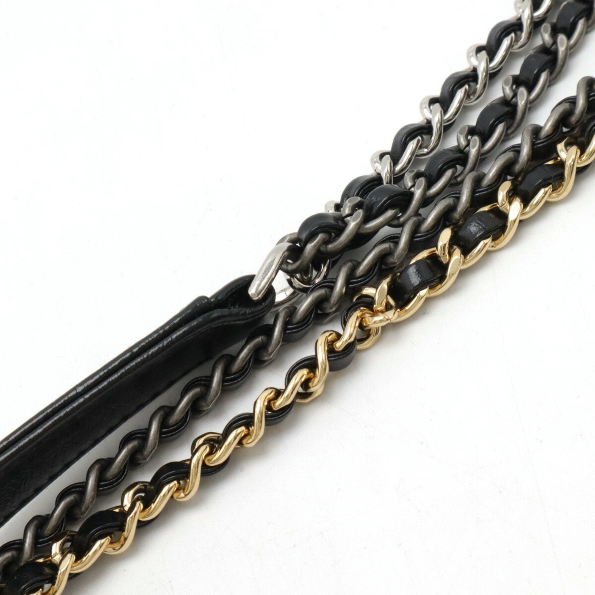Chanel Black Ivory Tweed Leather Shoulder Bag (Pre-Owned)