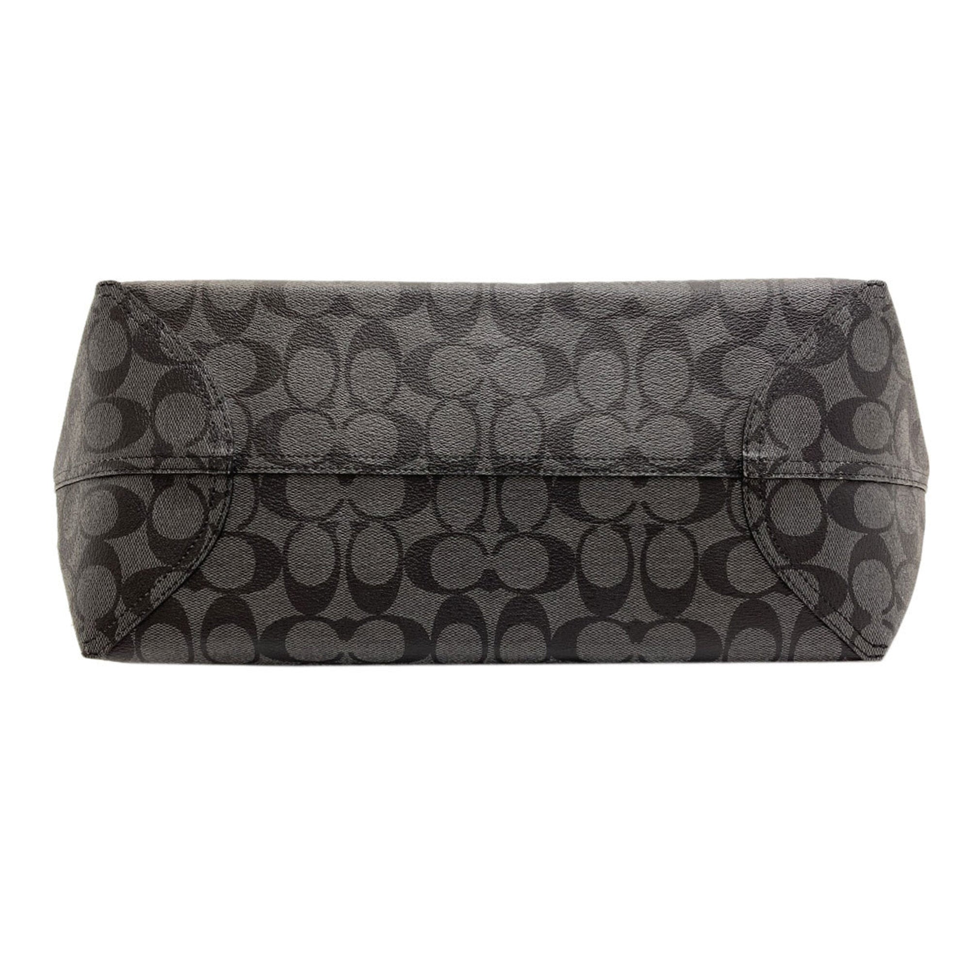 Coach Black Pvc Tote Bag (Pre-Owned)