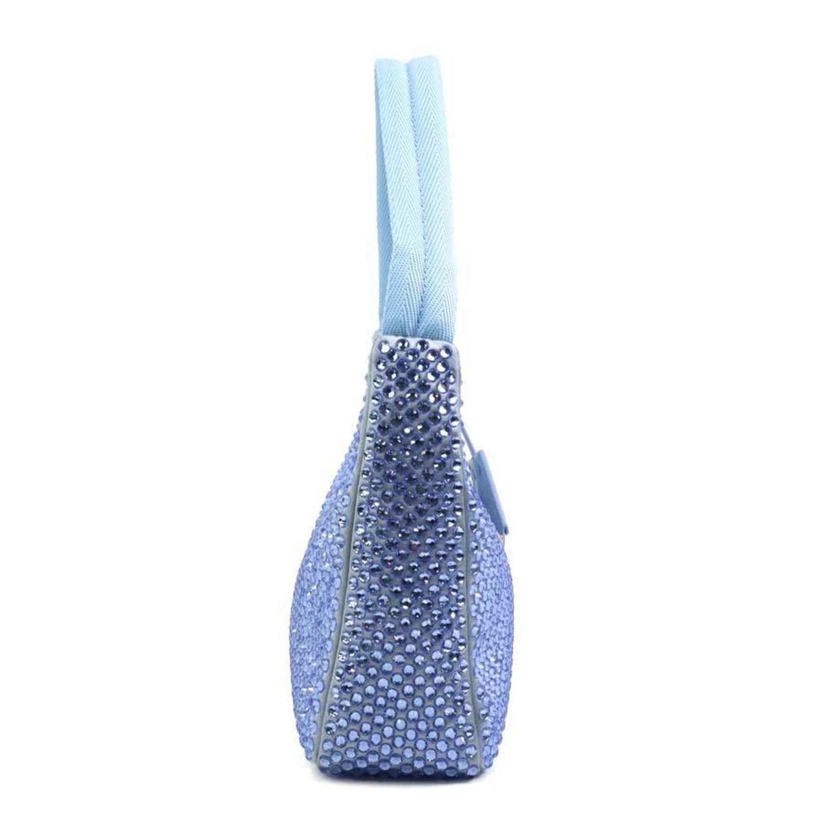 Prada Blue Silk Viscose Handbag (Pre-Owned)