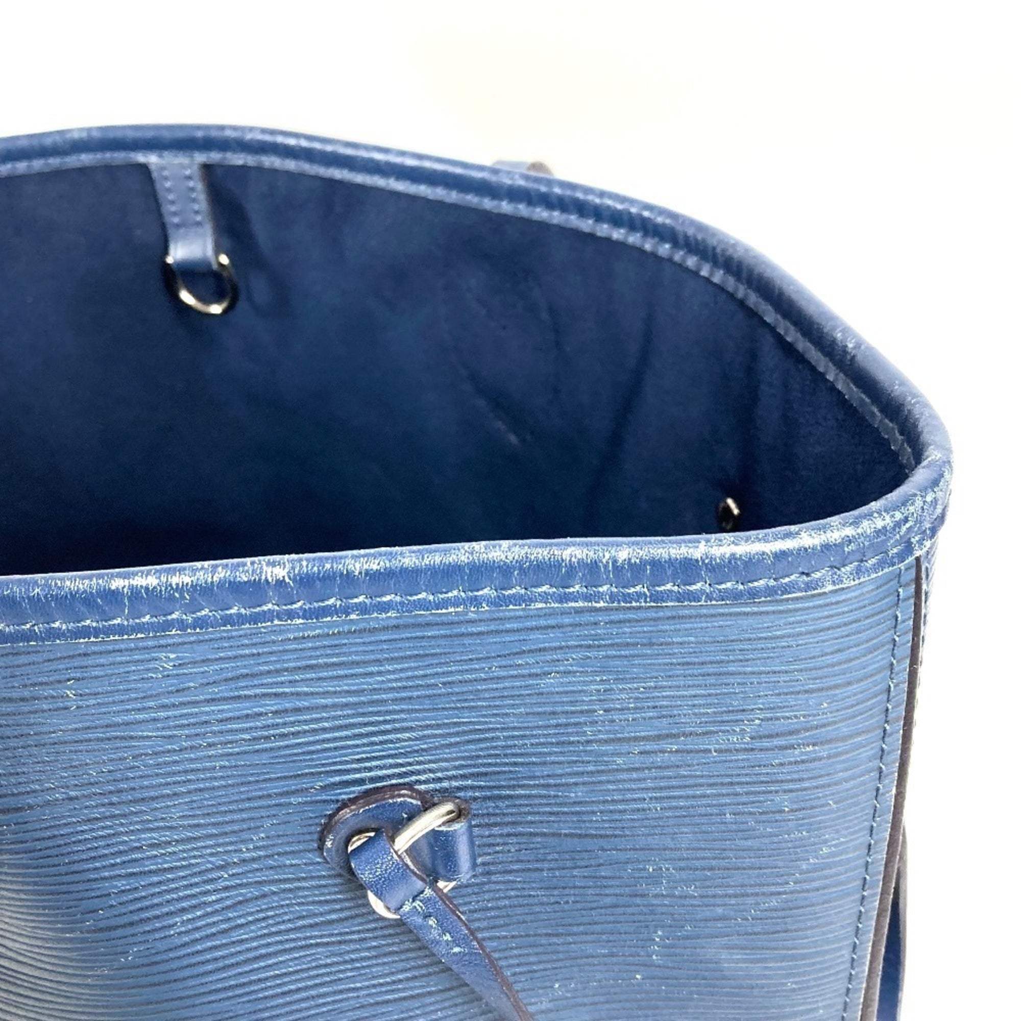 Louis Vuitton Epi Navy Epi Leather Shoulder Bag Tote Bag (Pre-Owned)