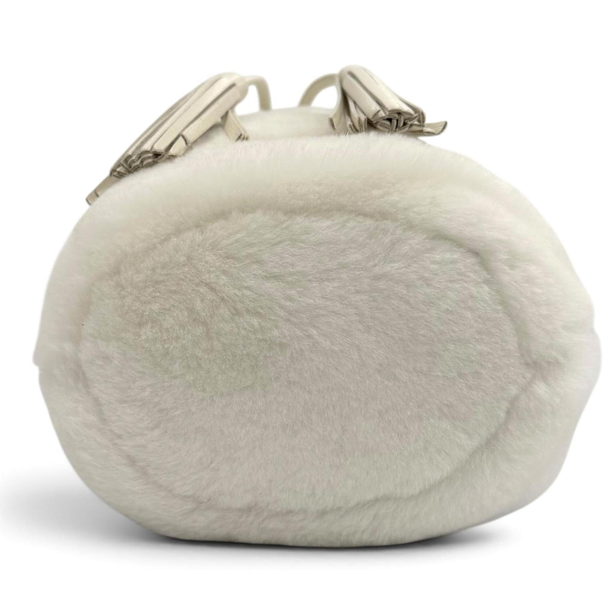 Miu Miu White Fur Shoulder Bag (Pre-Owned)