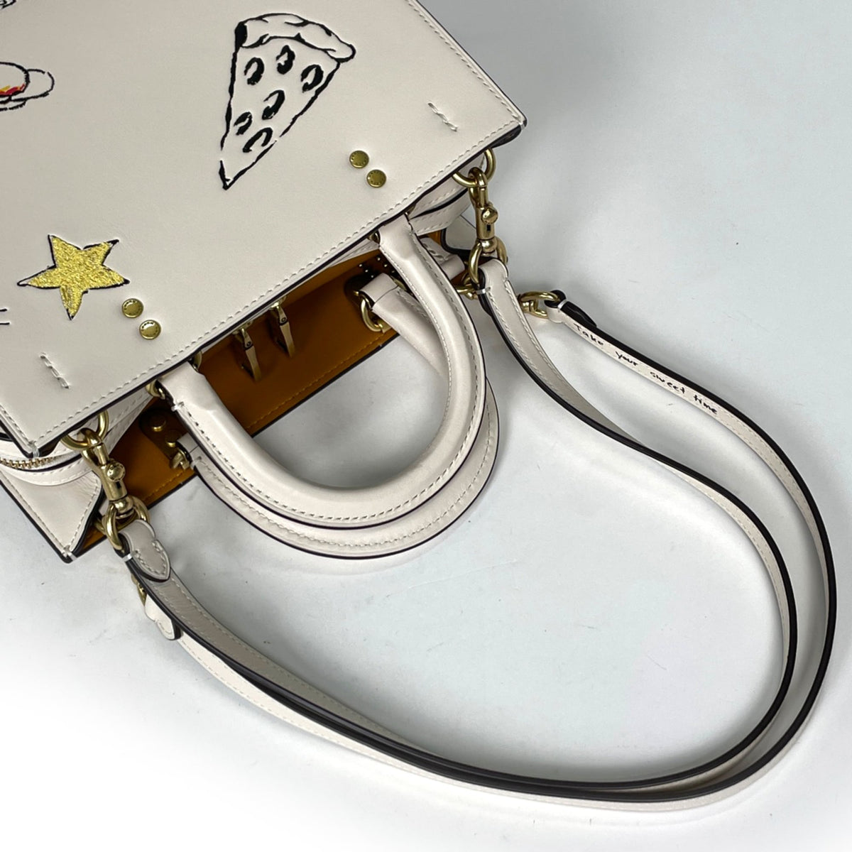 Coach White Leather Handbag (Pre-Owned)