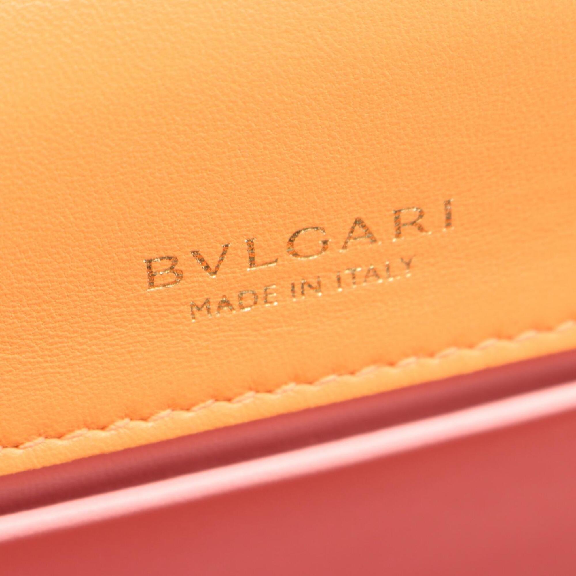 Bvlgari Orange Leather Handbag (Pre-Owned)