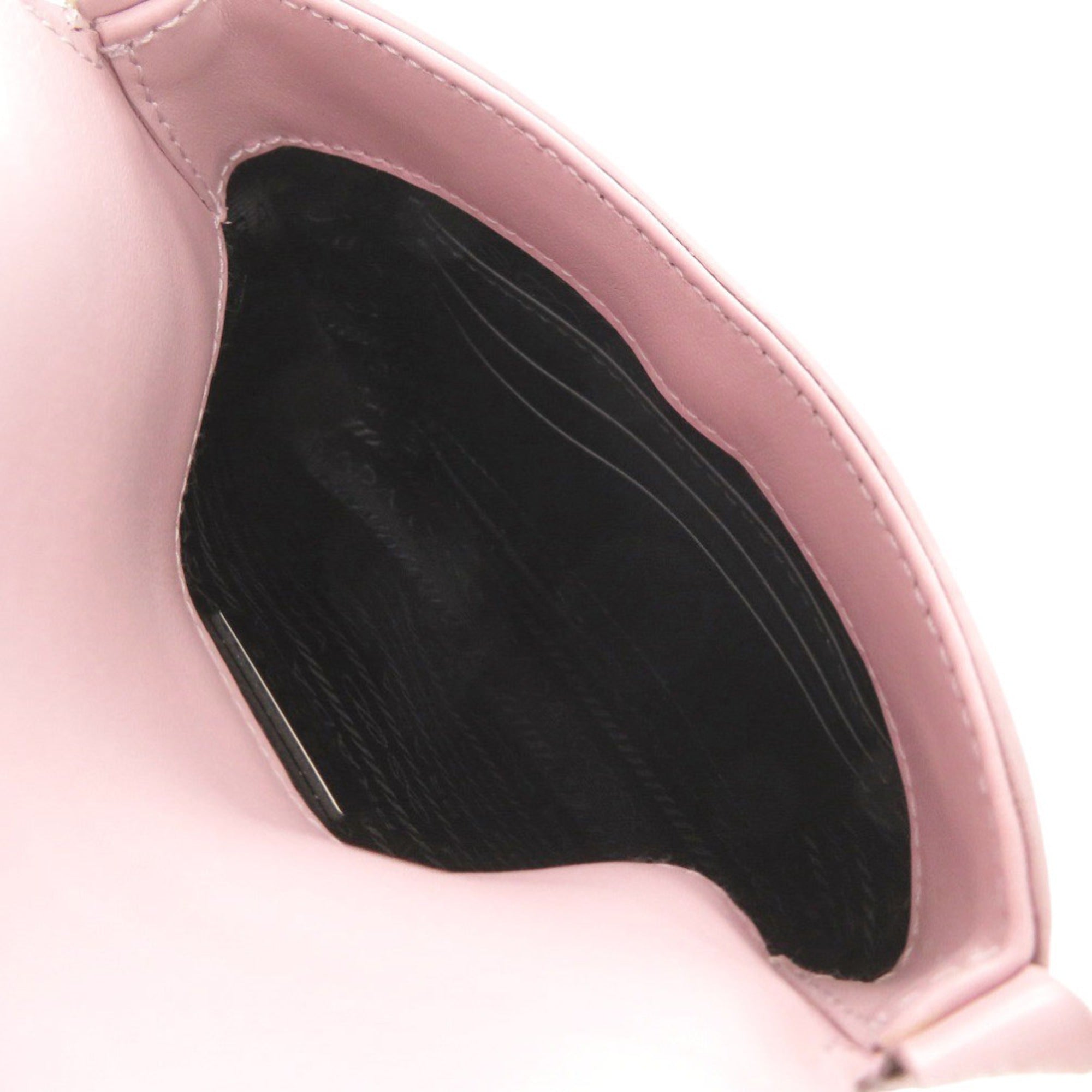 Prada Pink Leather Shoulder Bag (Pre-Owned)
