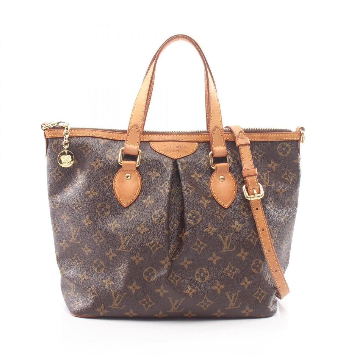 Louis Vuitton Brown Coated Canvas Monogram Leather Handbag (Pre-Owned)