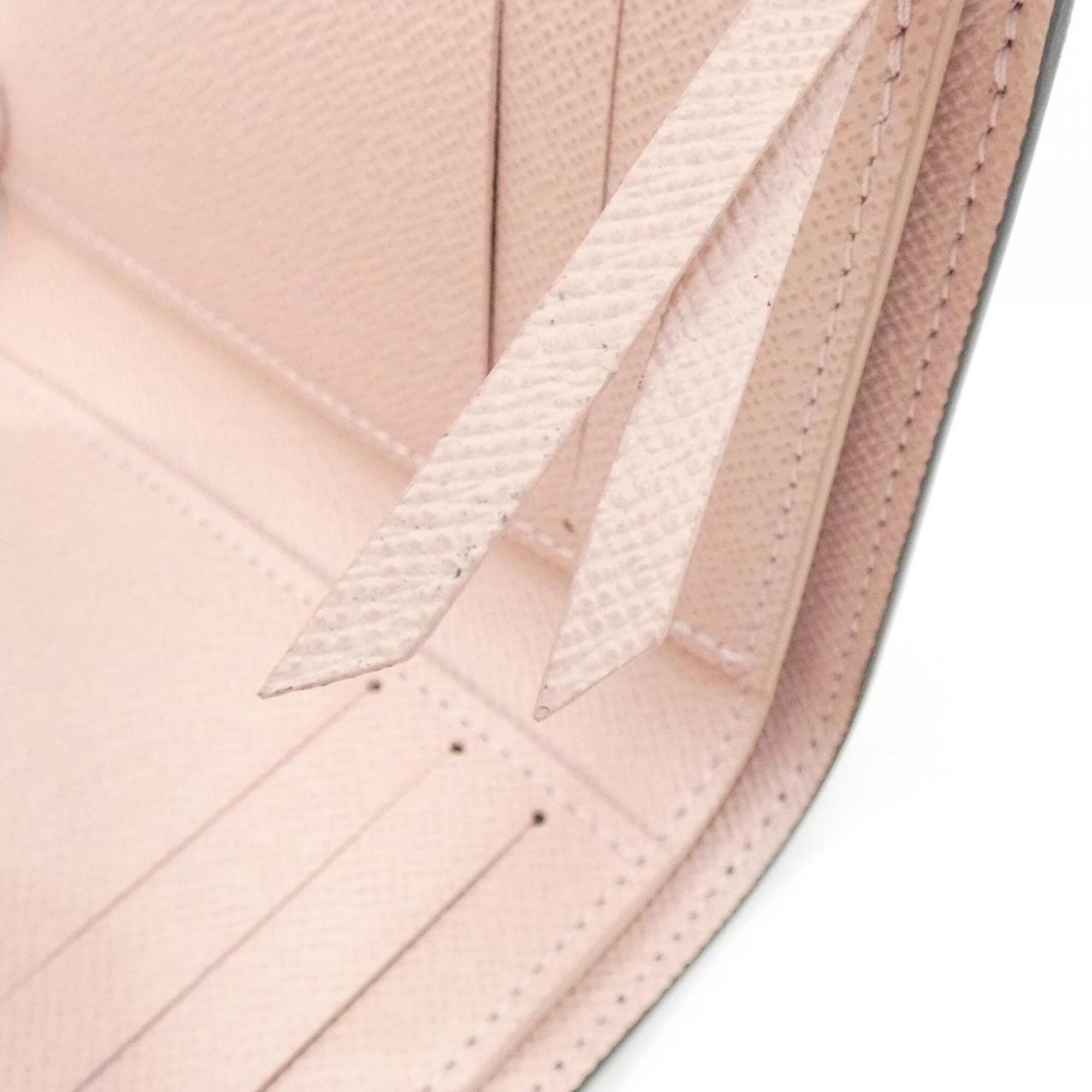 Louis Vuitton Monogram Marron Rose Ballerine Coated Canvas Wallet (Tri-Fold) (Pre-Owned)