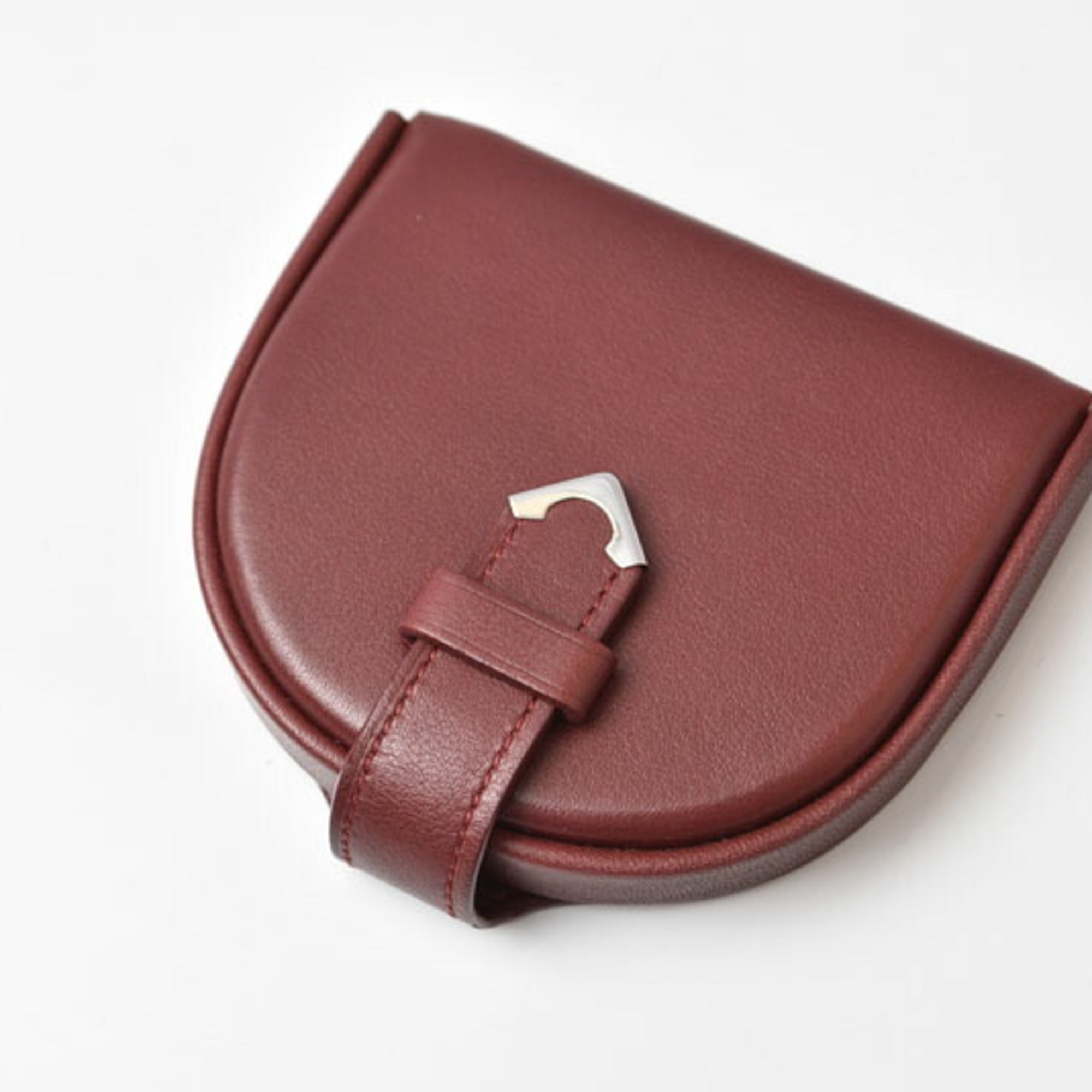 Cartier Must Bordeaux Leather Coin Purse/Coin Case (Pre-Owned)