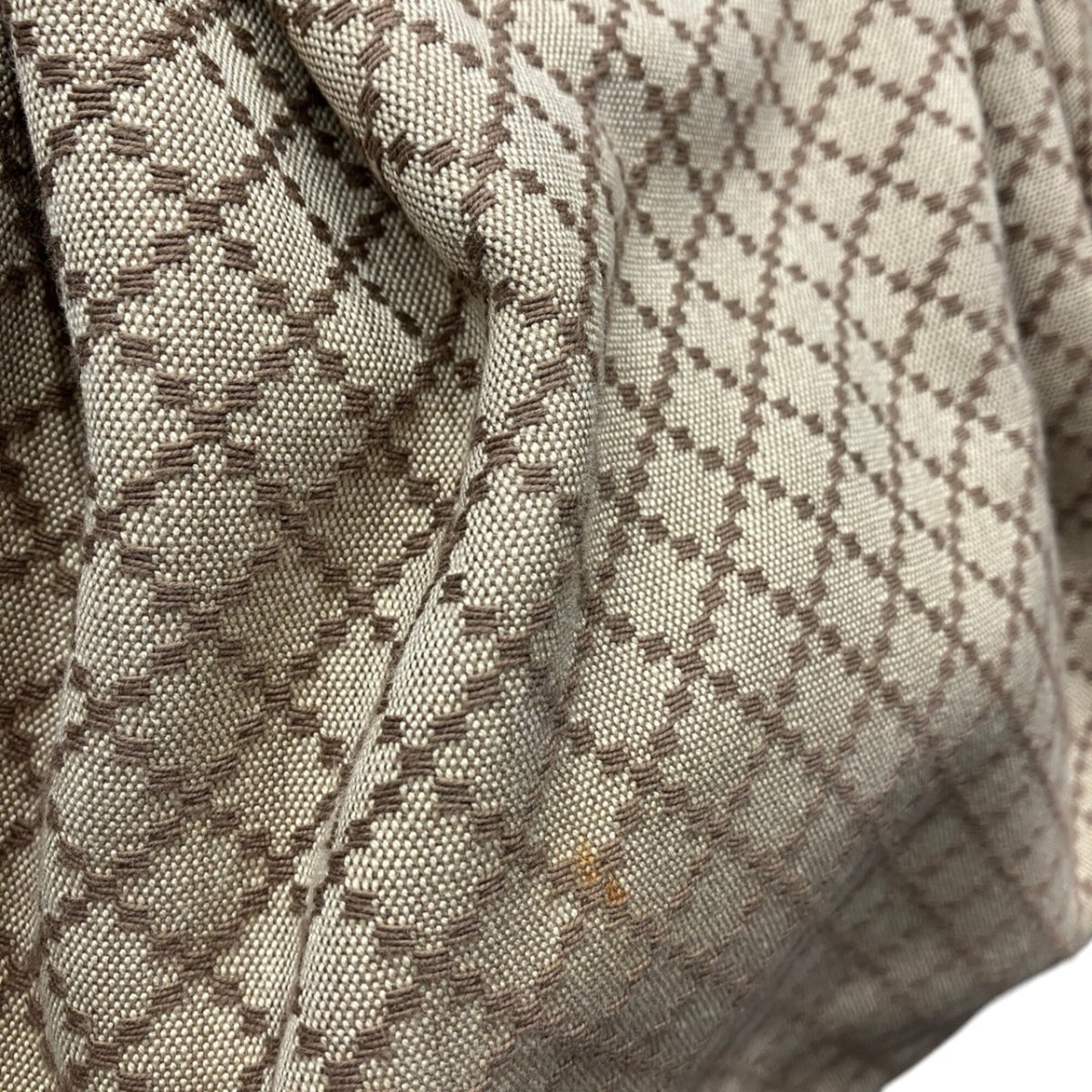 Gucci Beige Cotton Leather Handbag (Pre-Owned)
