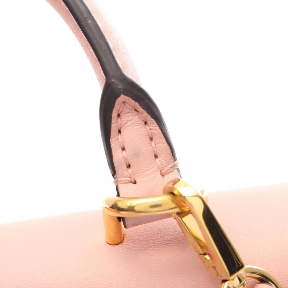 Louis Vuitton Brown Pink Rose Poudre Coated Canvas Leather Handbag (Pre-Owned)