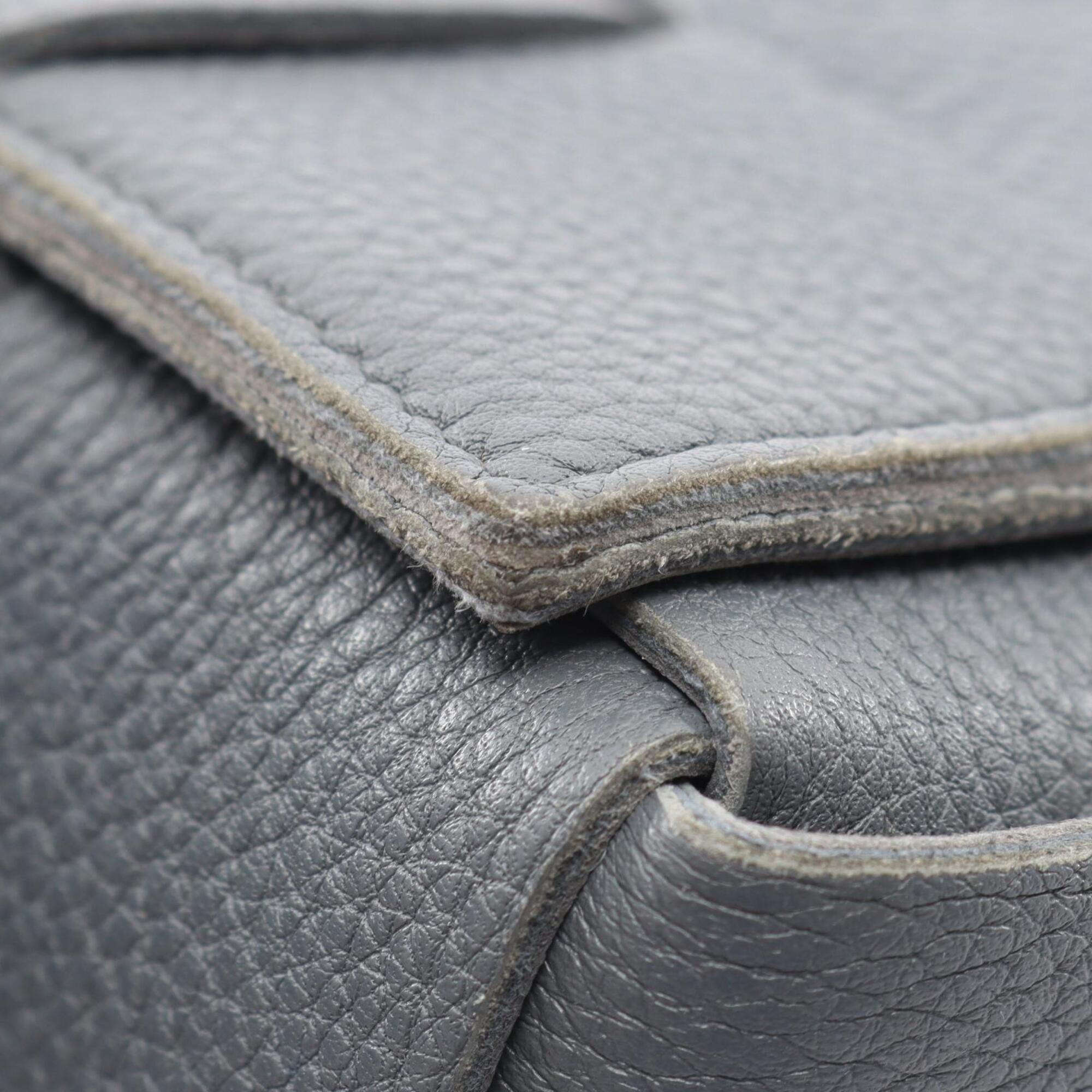 Bottega Veneta Gray Intrecciato Handbag Shoulder Bag (Pre-Owned)