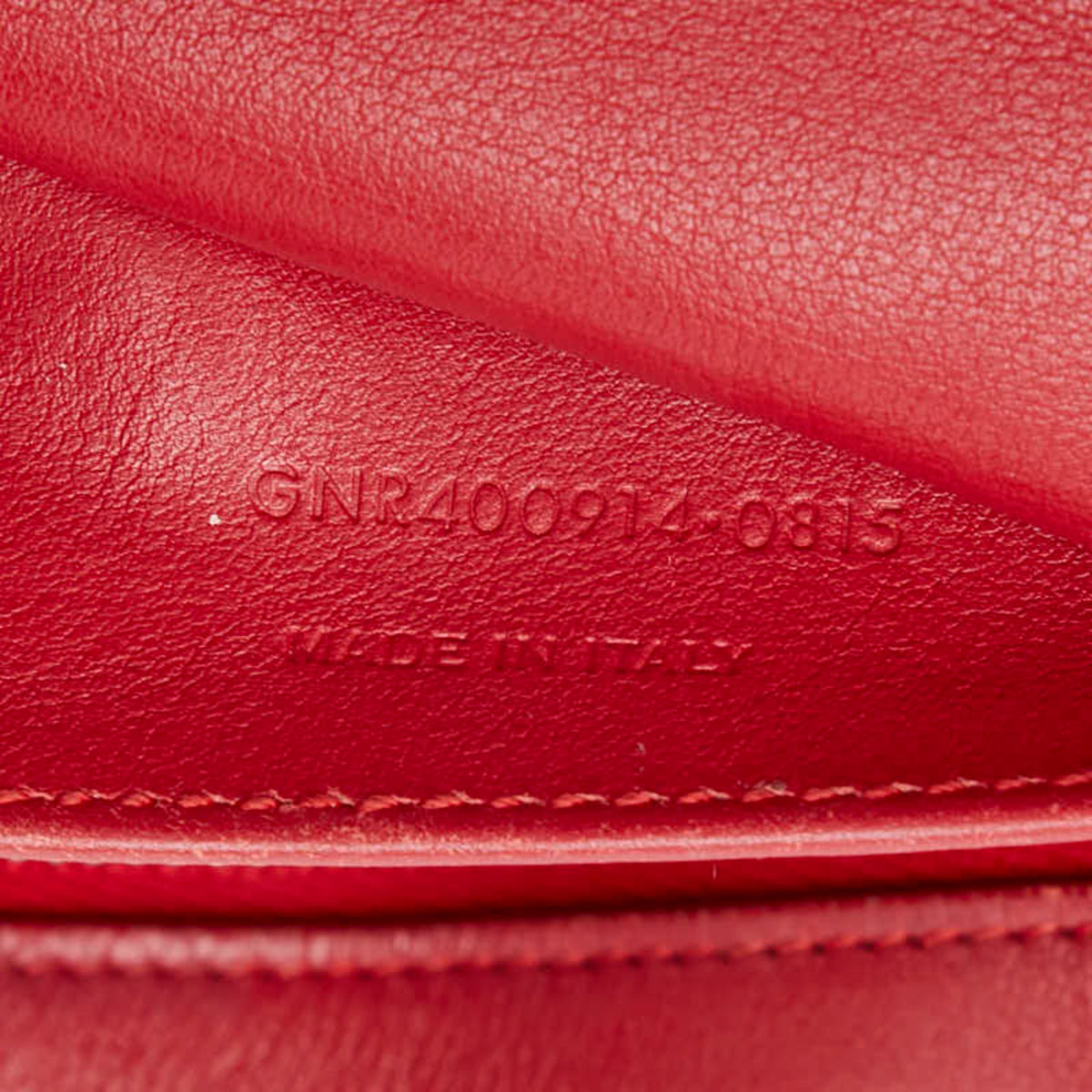 Saint Laurent Red Color Leather Handbag Shoulder Bag (Pre-Owned)