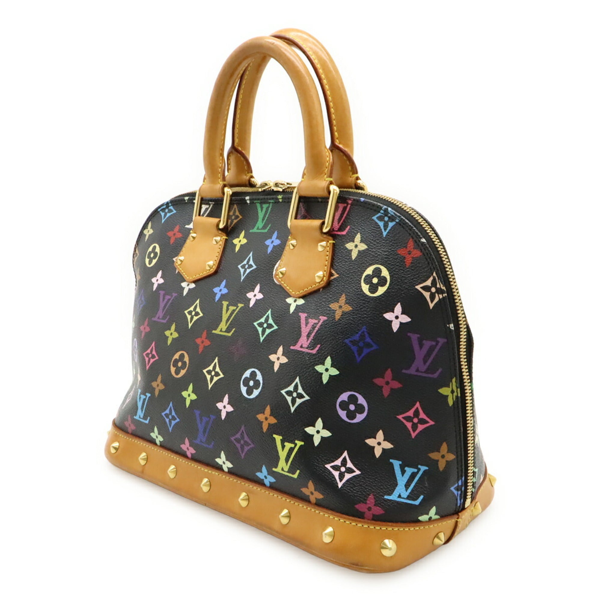 Louis Vuitton Black Monogram Multi-Color Noir Monogram Multicolore Canvas Pvc Handbag (Pre-Owned)