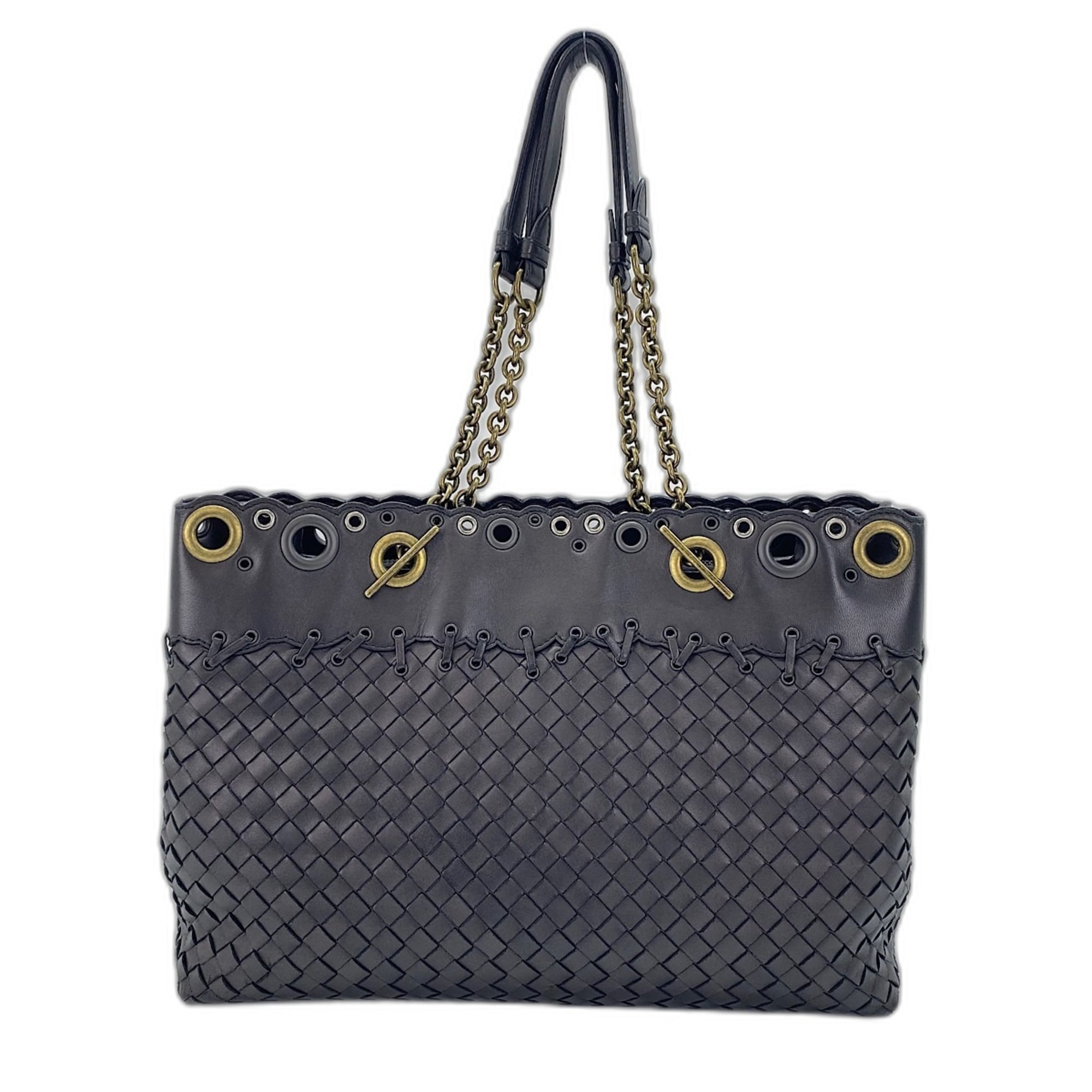 Bottega Veneta Purple Leather Shoulder Bag (Pre-Owned)