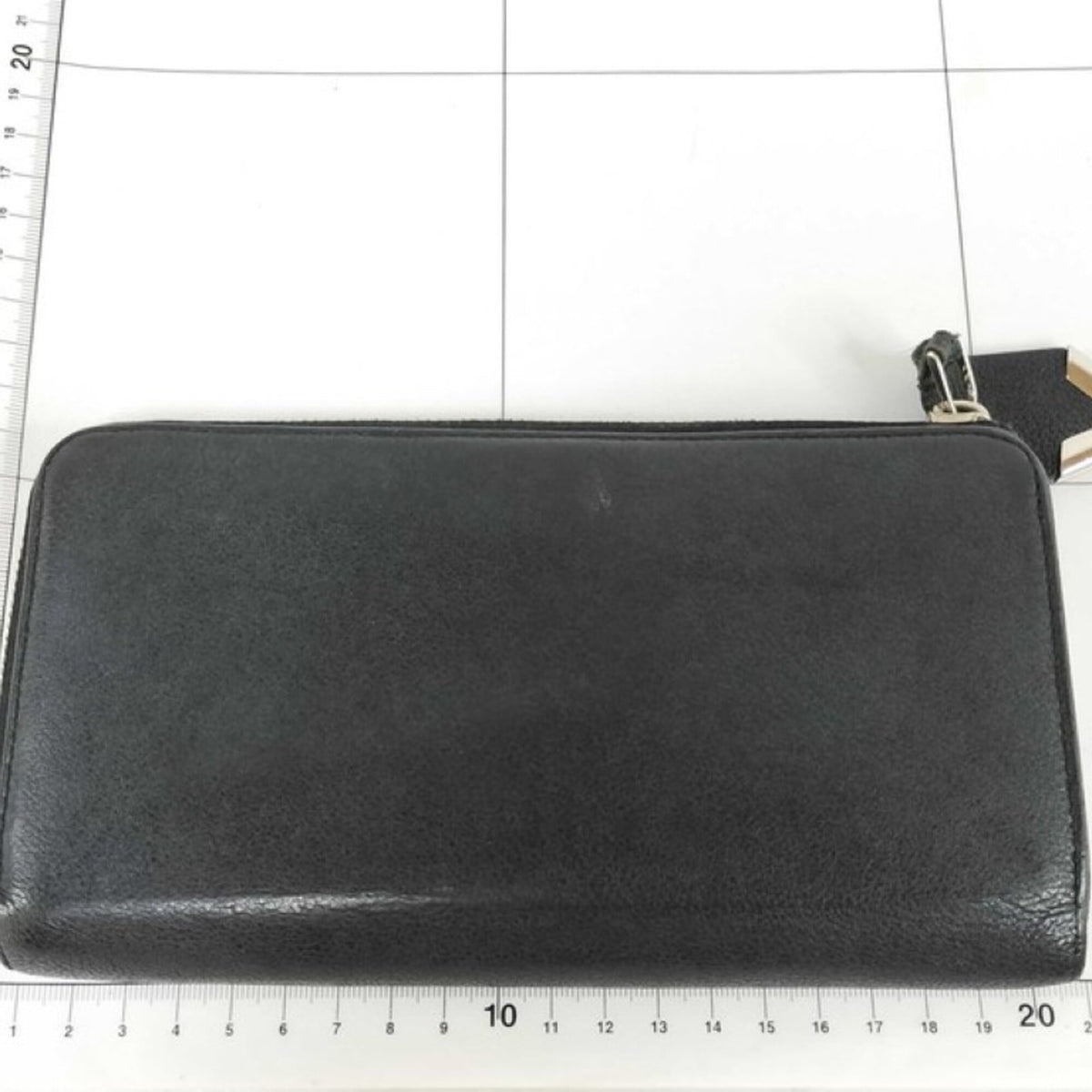 Louis Vuitton Black Leather Long Wallet (Bi-Fold) (Pre-Owned)