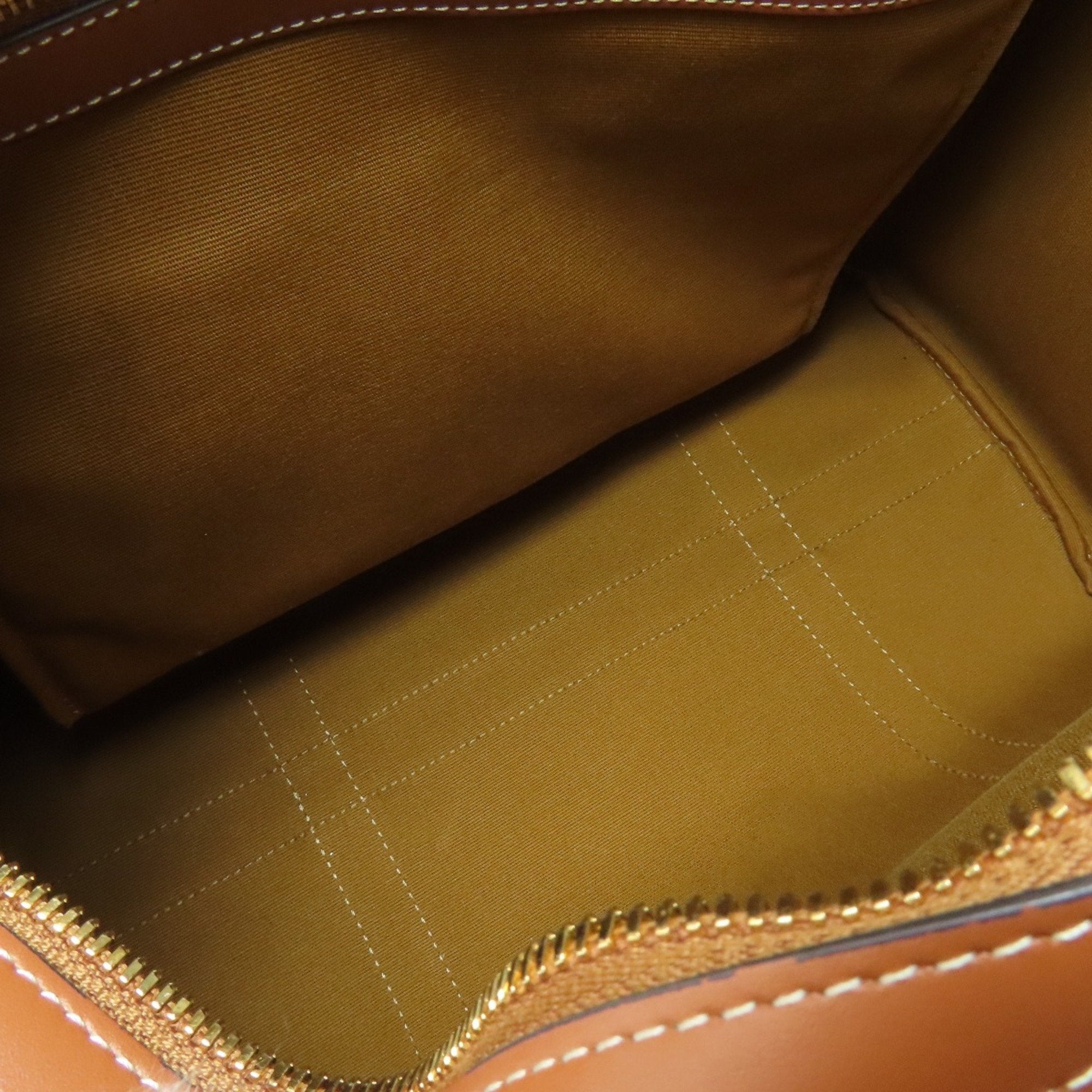 Celine Macadam Brown Leather Shoulder Bag (Pre-Owned)