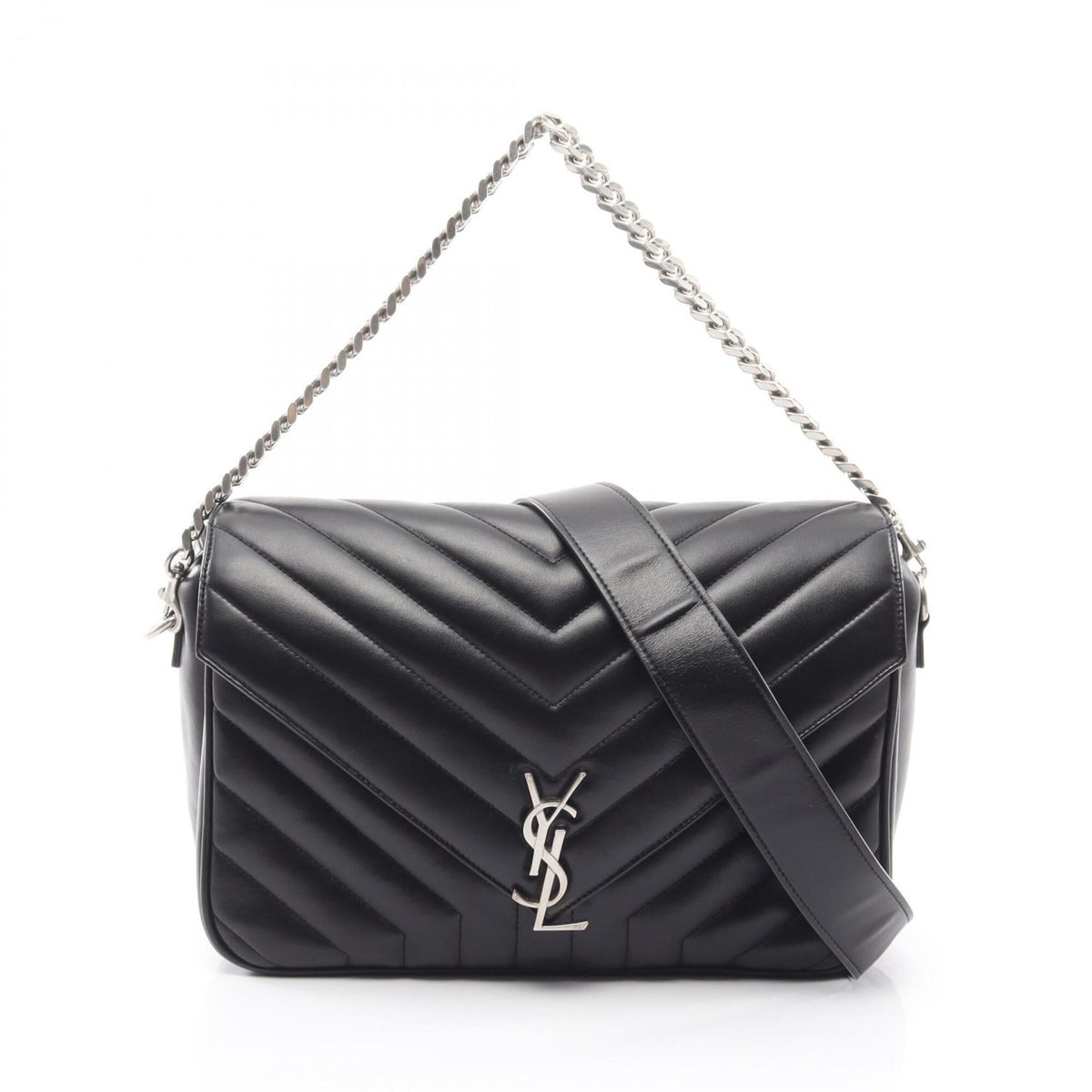 Saint Laurent Black Leather Handbag (Pre-Owned)