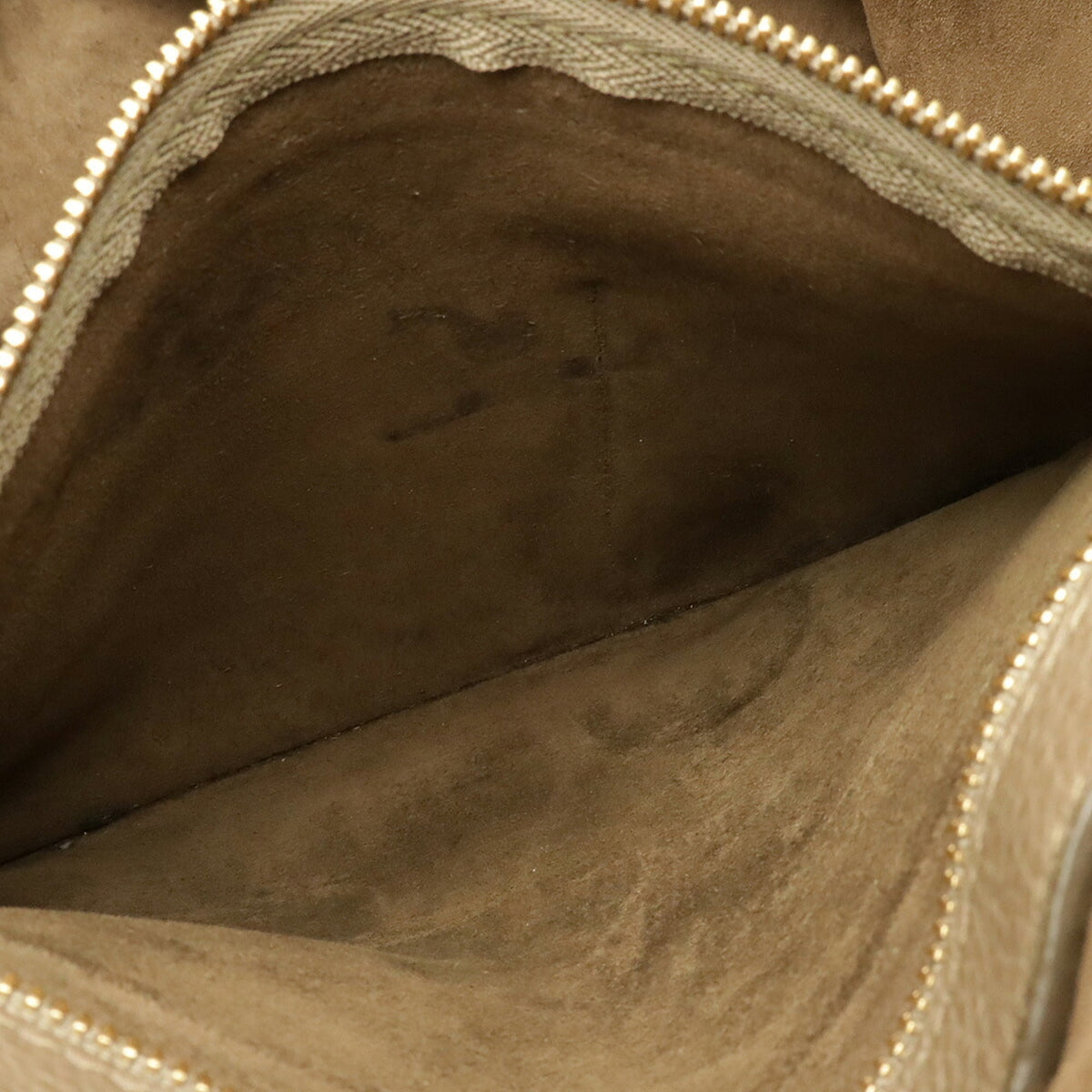 Celine Cabas Grayish Leather Shoulder Bag Tote Bag (Pre-Owned)