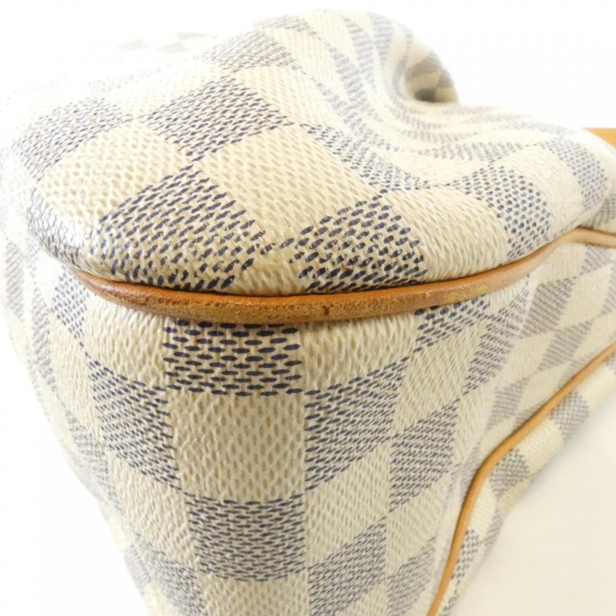 Louis Vuitton Azur White Coated Canvas Shoulder Bag (Pre-Owned)