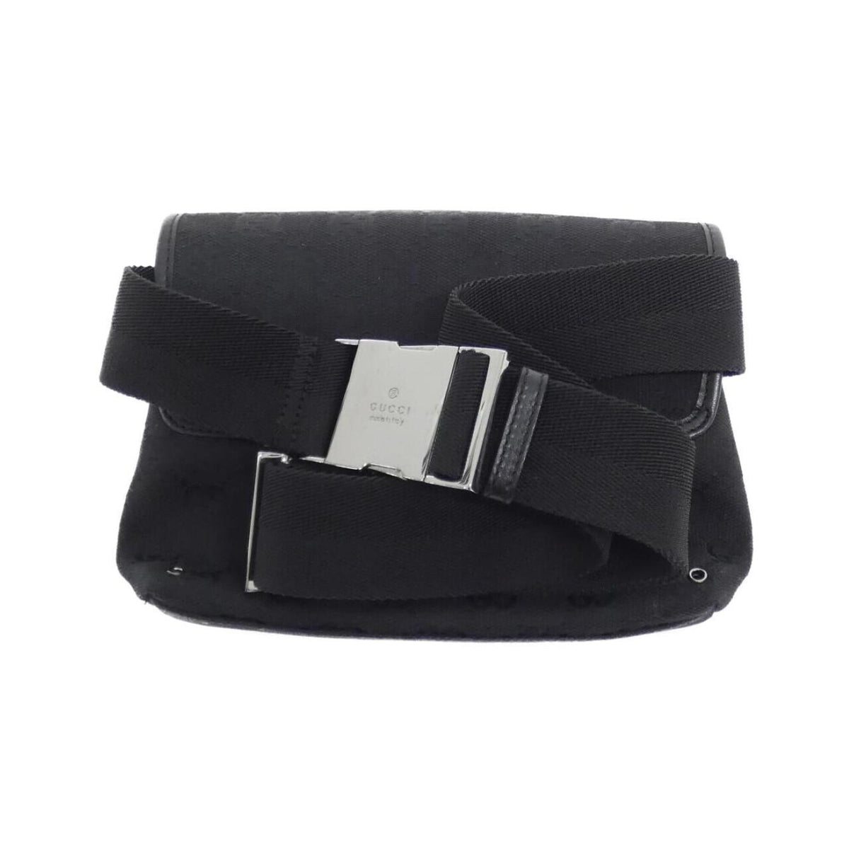 Gucci Black Gg Canvas Fanny Pack (Pre-Owned)
