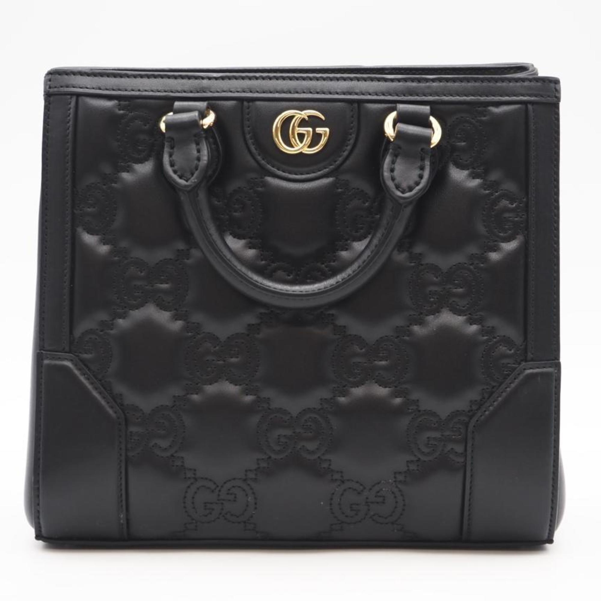 Gucci Black Leather Handbag (Pre-Owned)