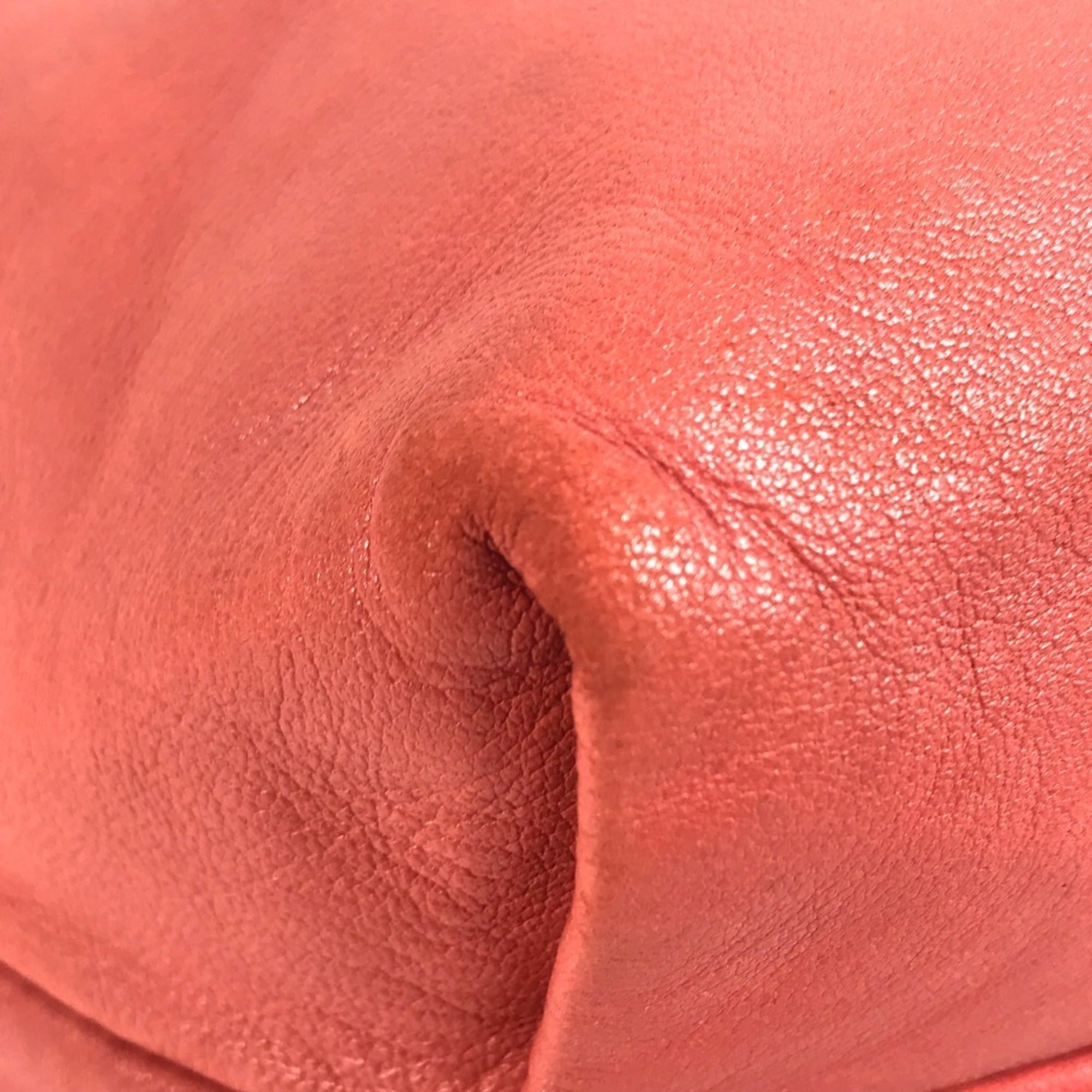 Loewe Pink Red Color Nappa Leather Leather Pochette Shoulder Bag (Pre-Owned)