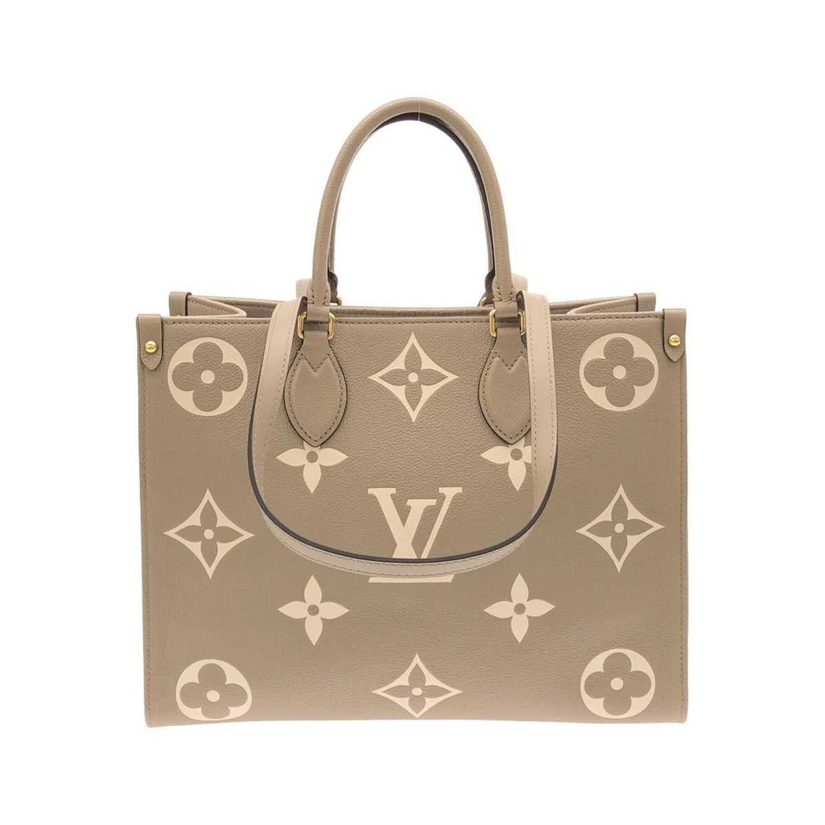 Louis Vuitton Tourterelle Leather Handbag (Pre-Owned)