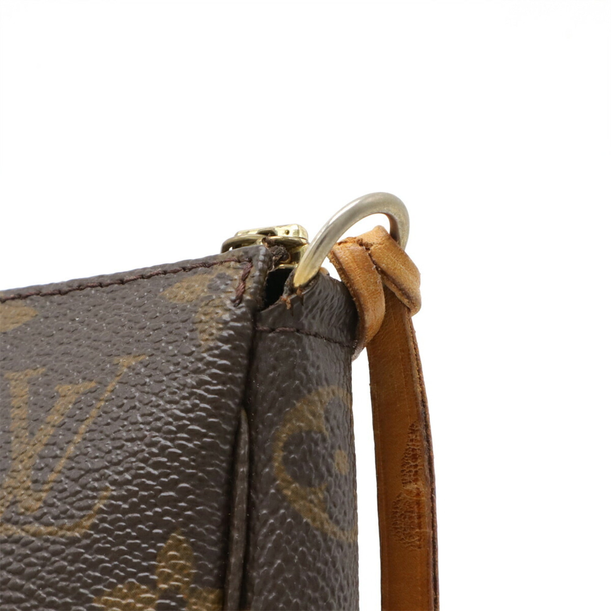 Louis Vuitton Brown Monogram Canvas Pvc Coated Canvas Handbag Pochette Pouch (Pre-Owned)