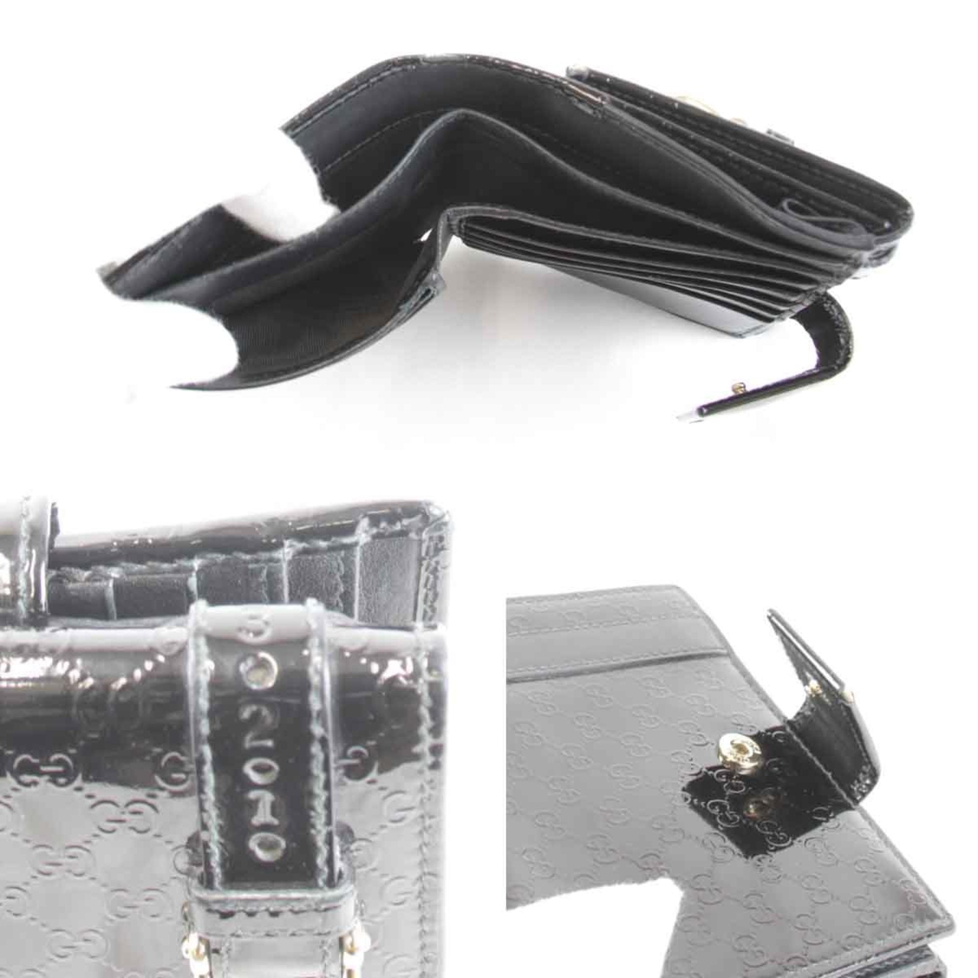 Gucci Black Patent Leather Wallet (Bi-Fold) (Pre-Owned)