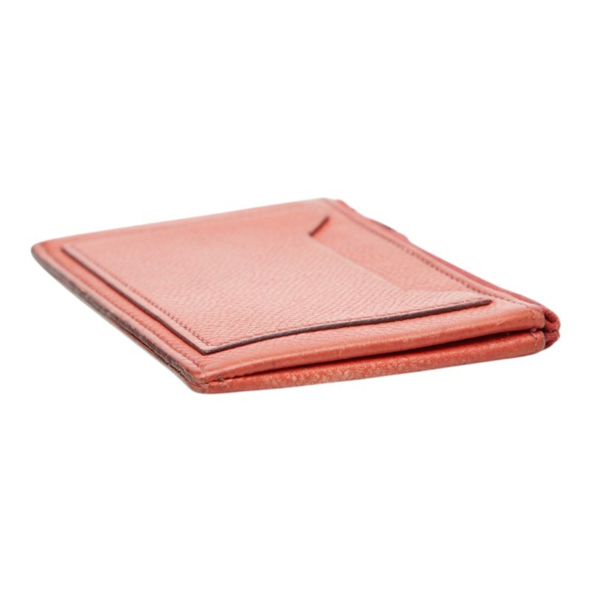 Hermes Orange Leather Coin Purse/Coin Case (Pre-Owned)