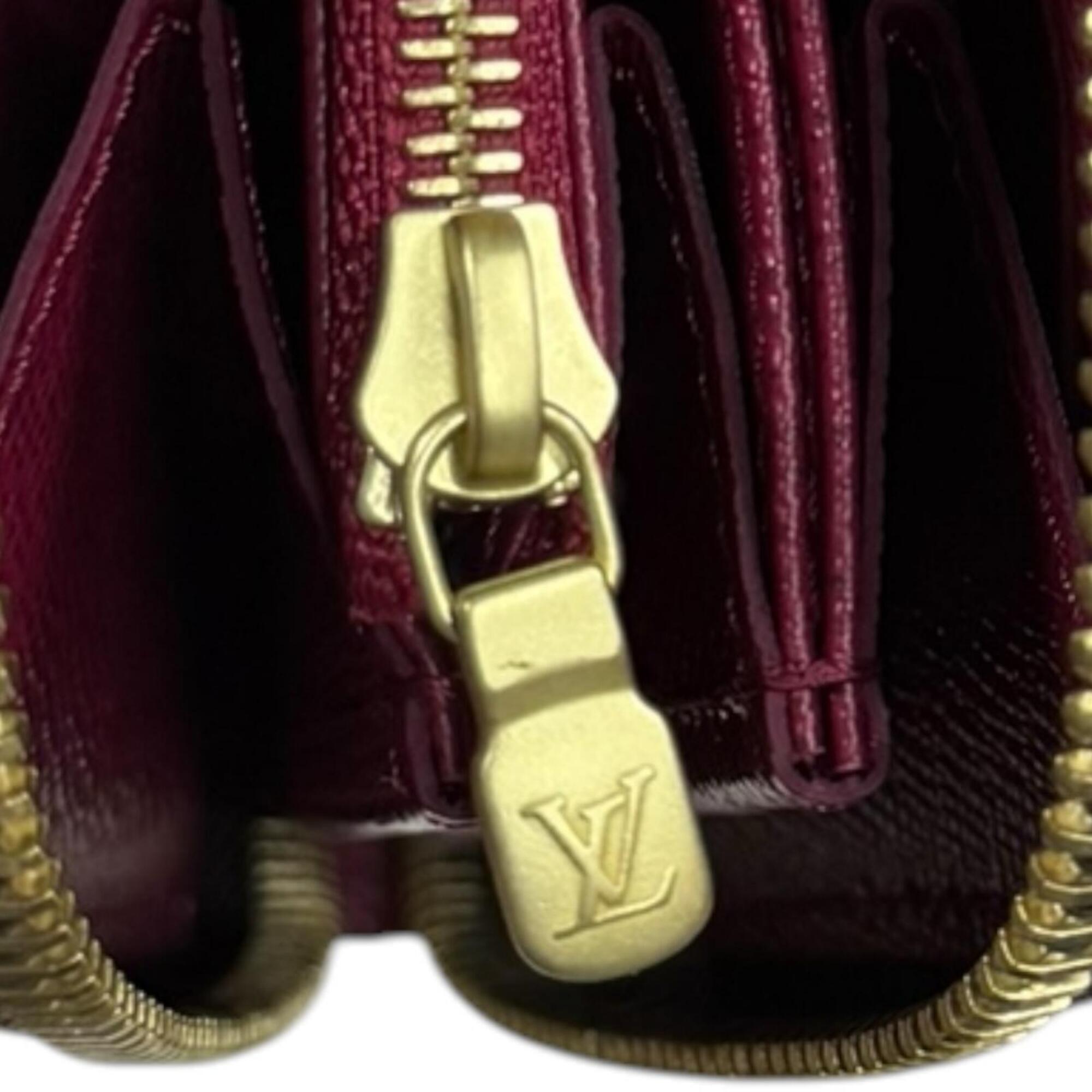 Louis Vuitton Monogram Brown Fuchsia Monogram Long Wallet (Bi-Fold) (Pre-Owned)