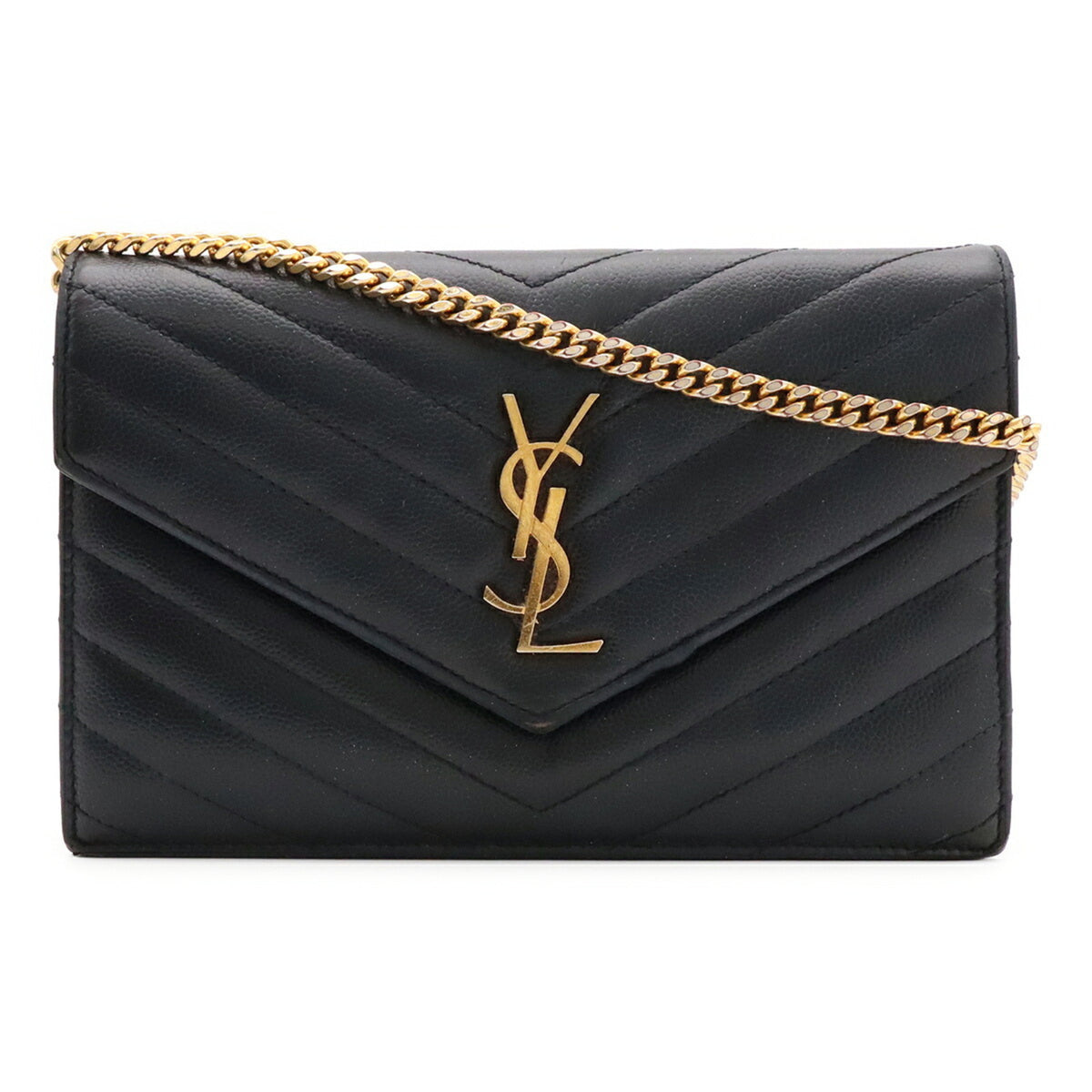Yves Saint Laurent Black Leather Shoulder Bag (Pre-Owned)