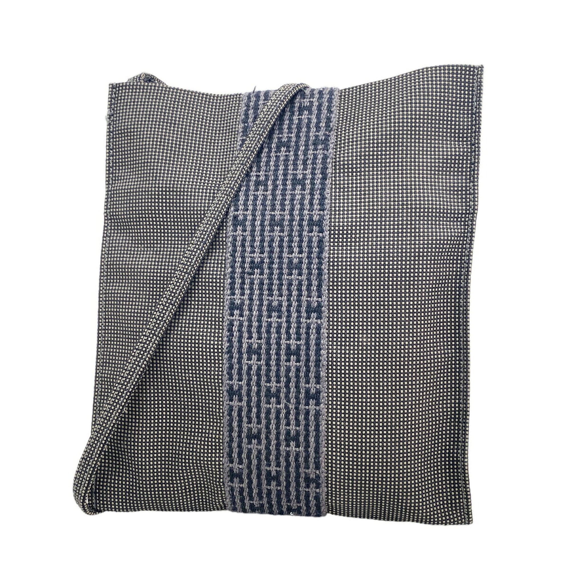 Hermes Gray Nylon Shoulder Bag (Pre-Owned)