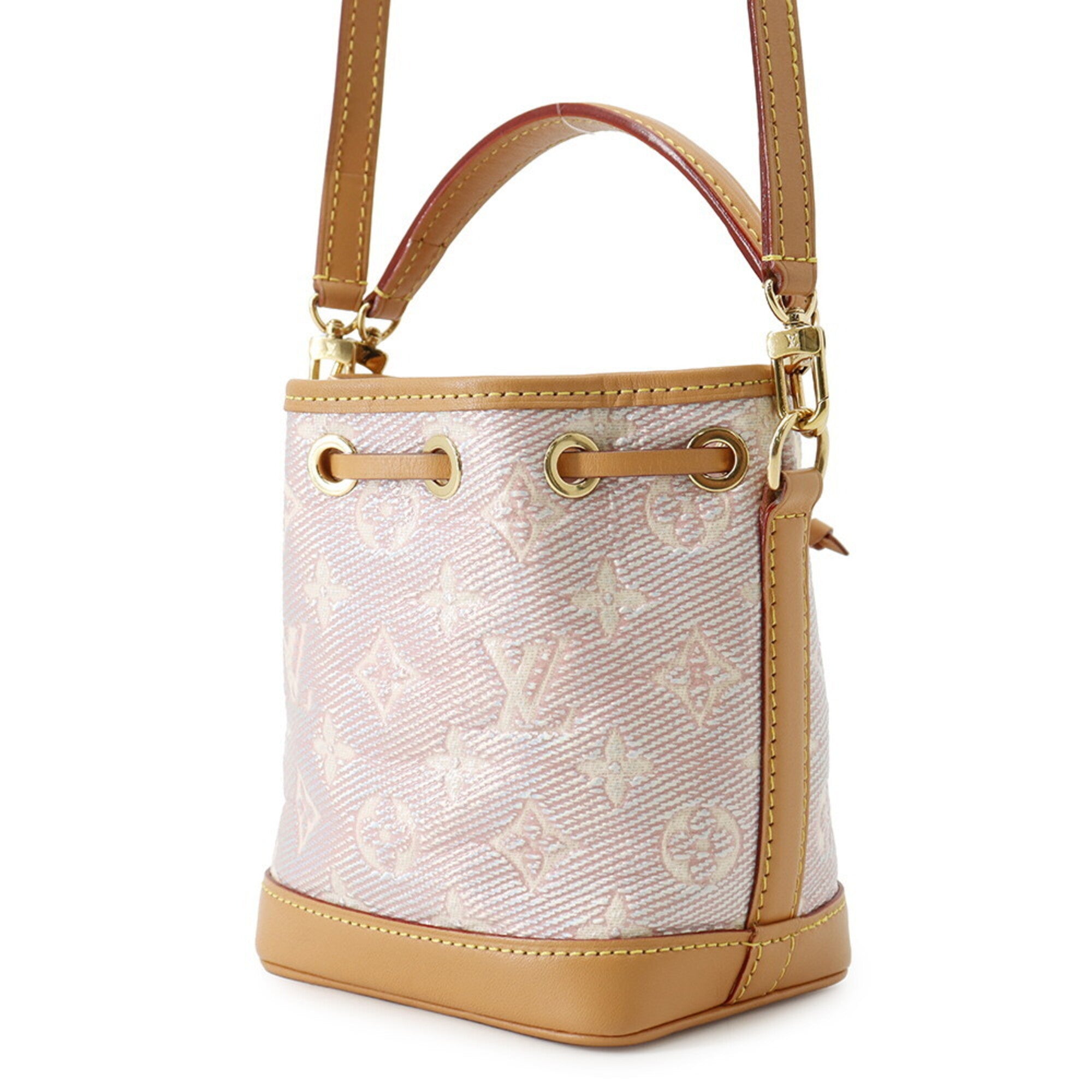 Louis Vuitton Pink Monogram Jacquard Handbag Shoulder Bag (Pre-Owned)