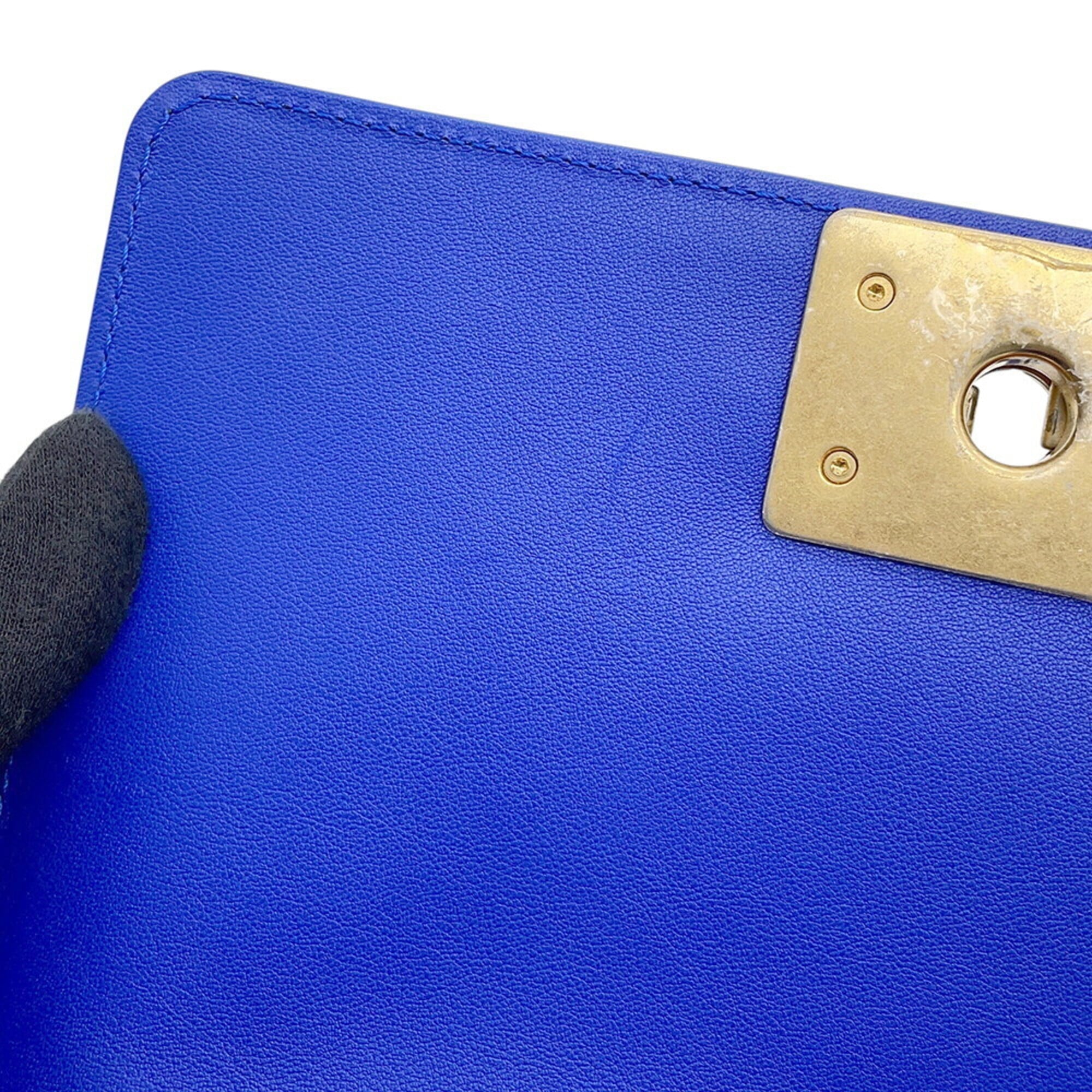 Chanel Blue Handbag Shoulder Bag (Pre-Owned)