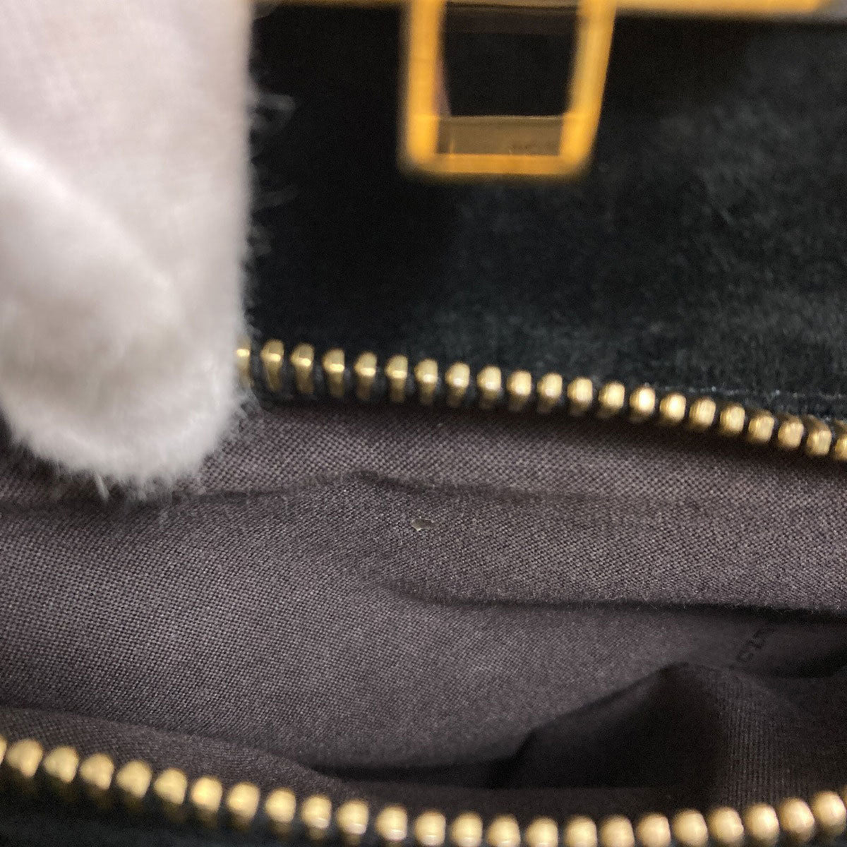 Fendi Black Leather Tote Bag (Pre-Owned)