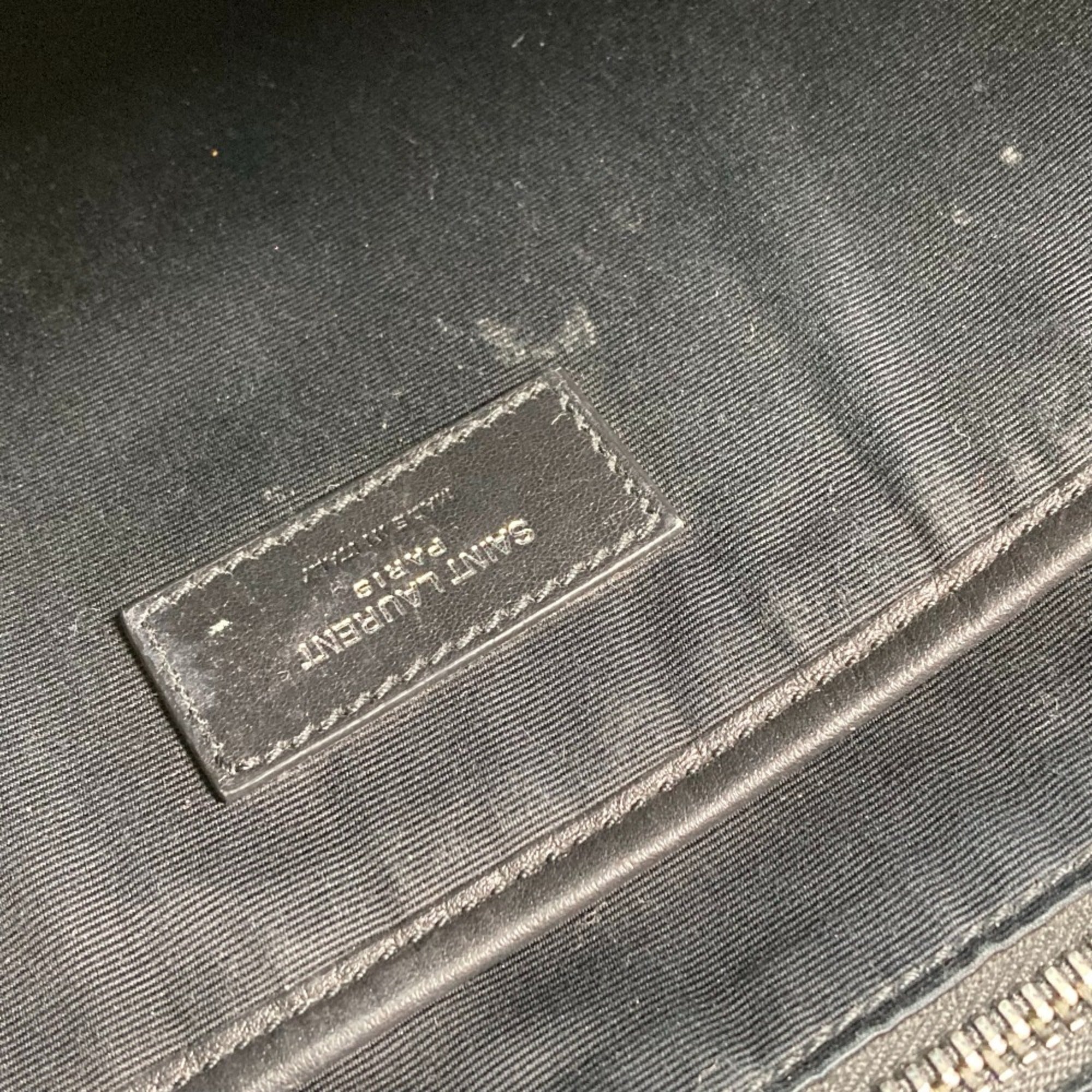 Saint Laurent Black Leather Backpack (Pre-Owned)