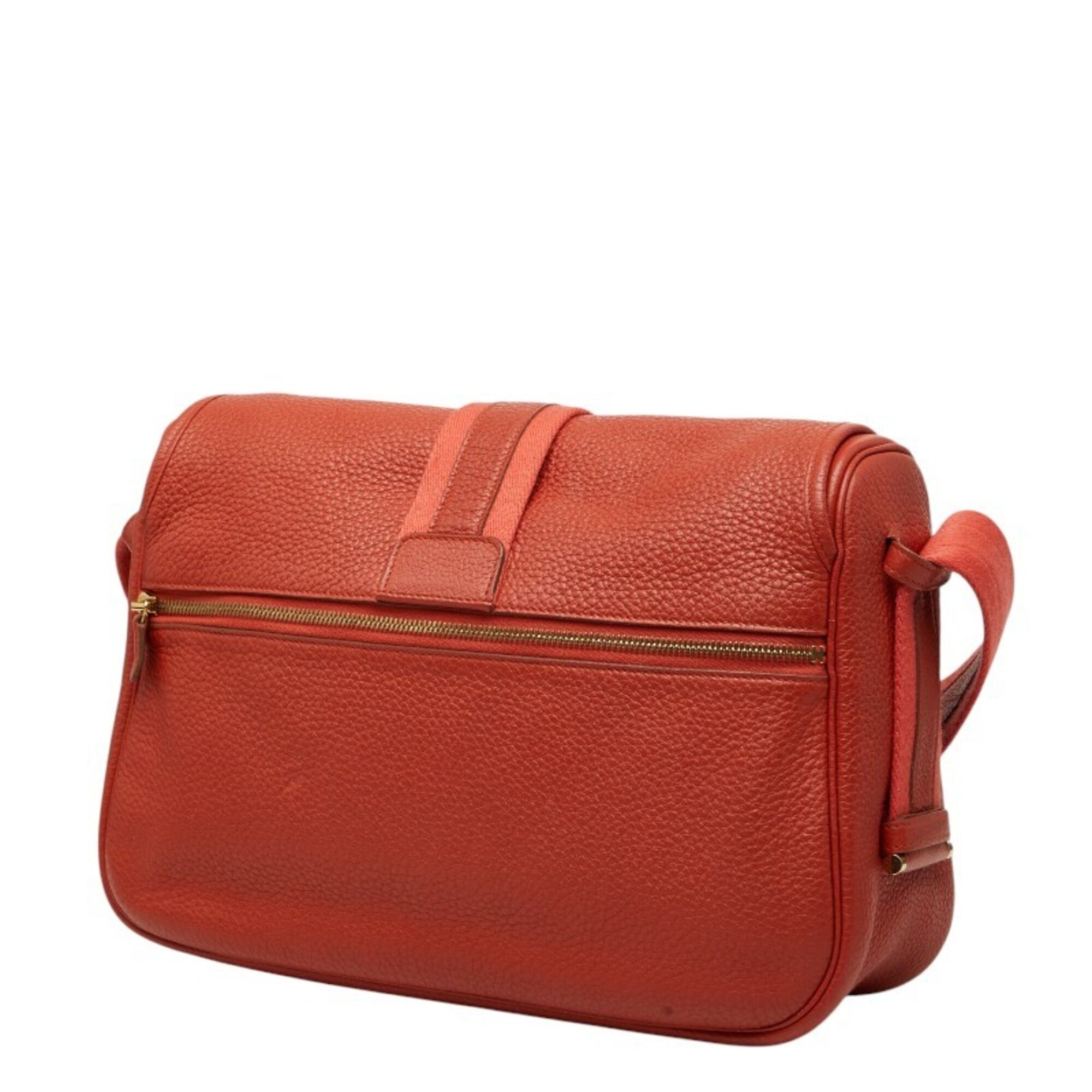 Hermes Orange Rose Jaipur Taurillon Clemence Leather Shoulder Bag (Pre-Owned)