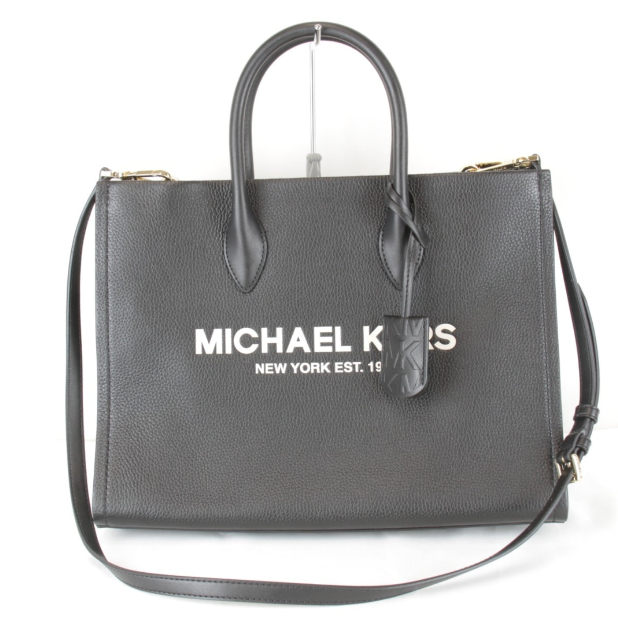 Michael Kors Black Leather Tote Bag (Pre-Owned)
