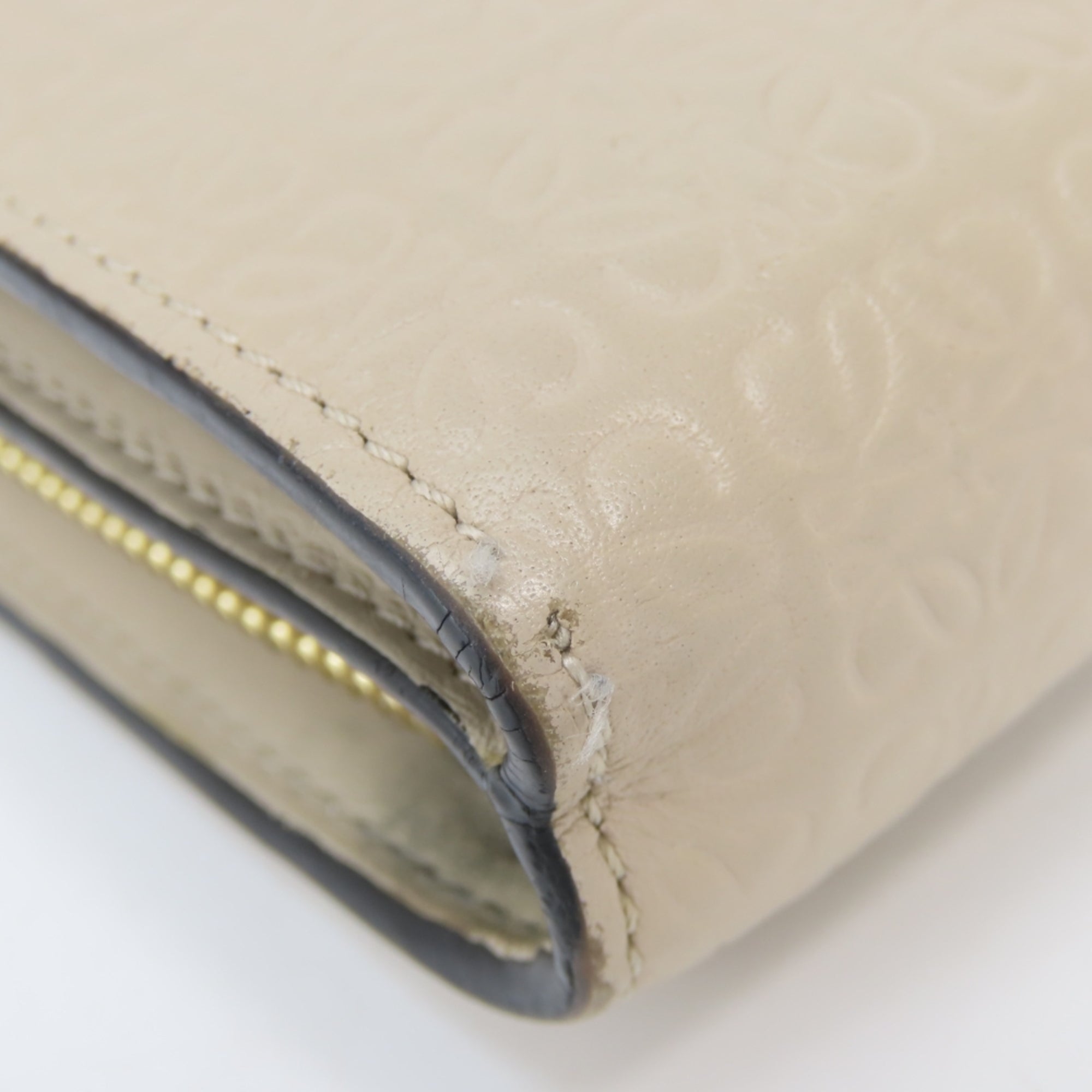 Loewe Grayish Leather Wallet (Bi-Fold) (Pre-Owned)