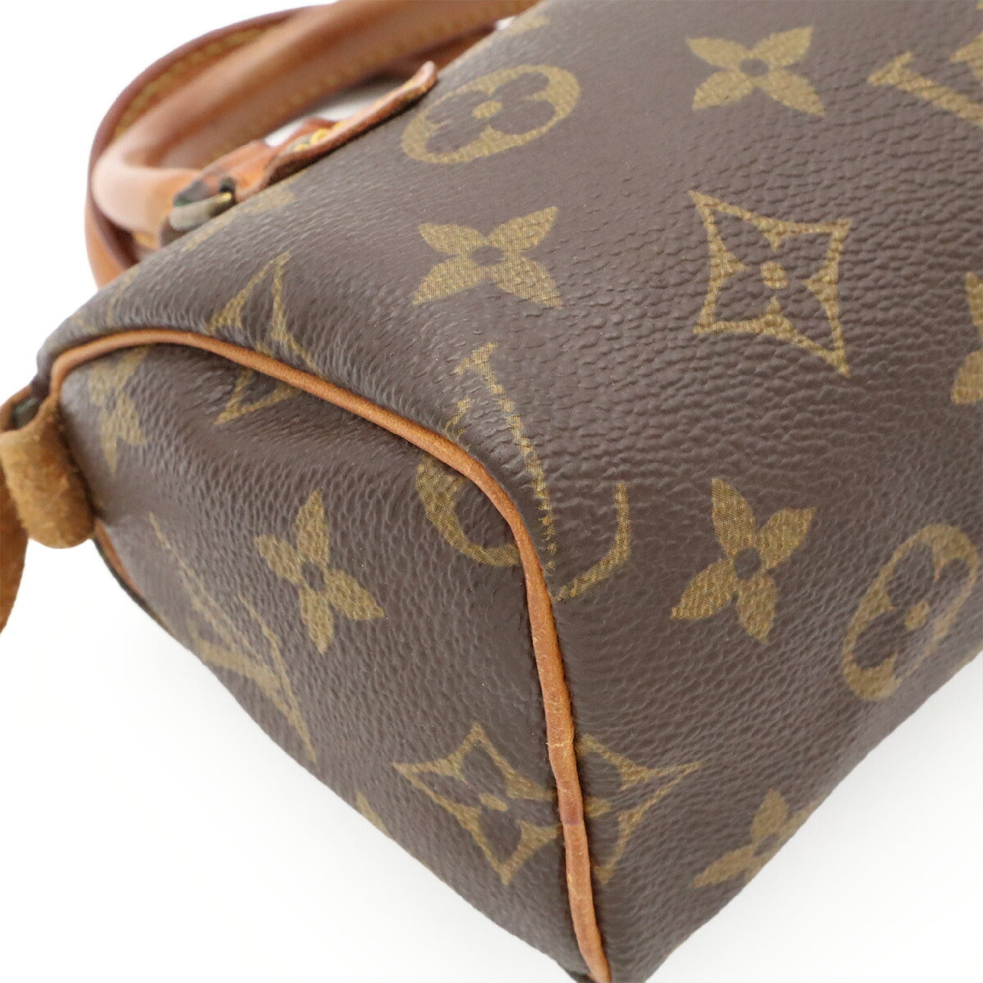 Louis Vuitton Brown Monogram Canvas Handbag Pouch Shoulder Bag (Pre-Owned)