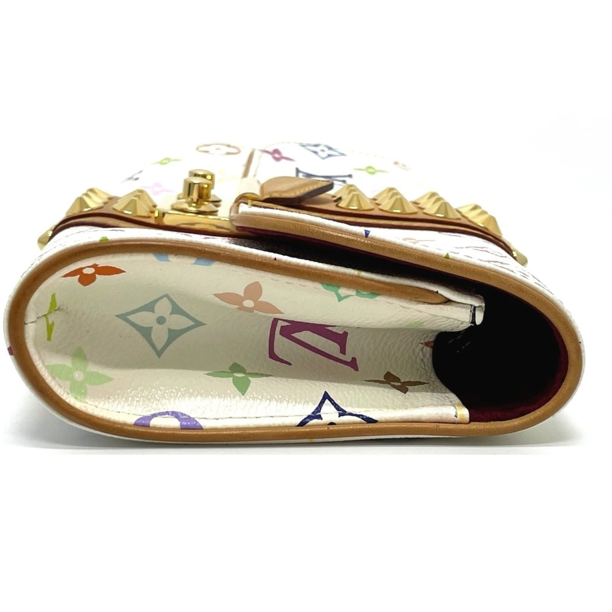 Louis Vuitton Blanc Multi-Color Monogram Multicolore Clutch Bag Pochette (Pre-Owned)