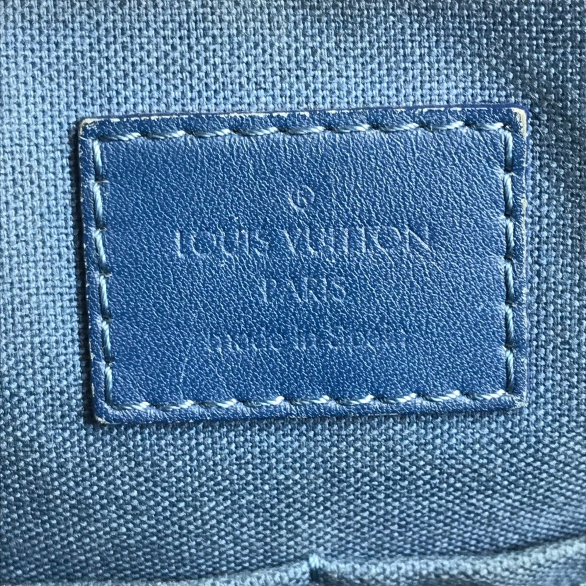 Louis Vuitton Blue Damier Infini Leather Briefcase Handbag (Pre-Owned)