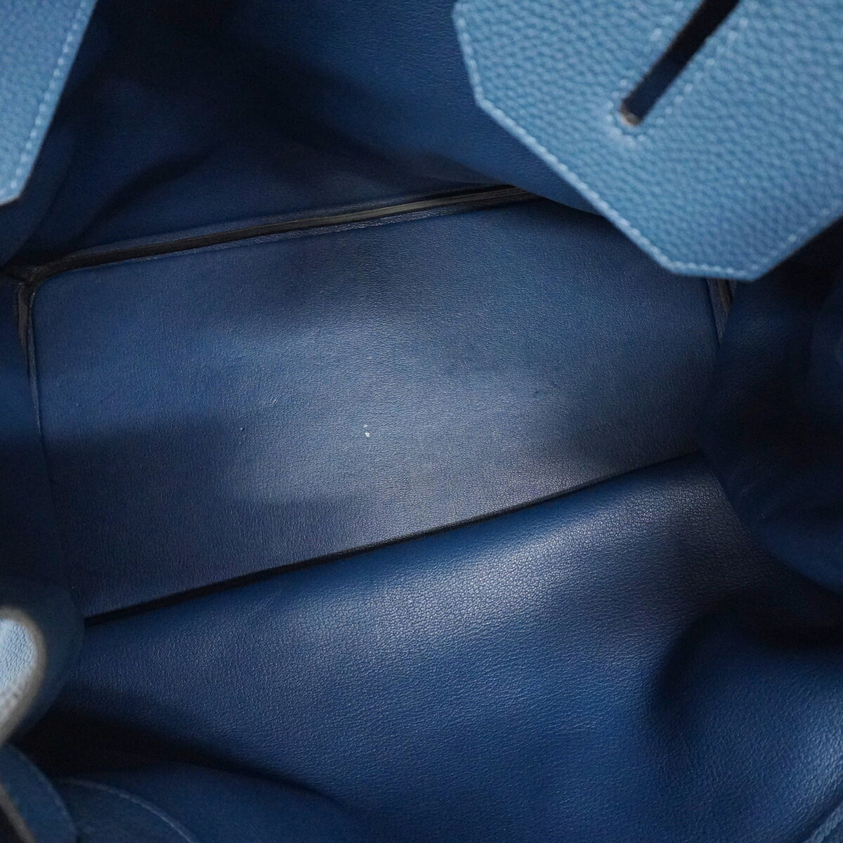 Hermes Deep Blue Togo Leather Handbag (Pre-Owned)