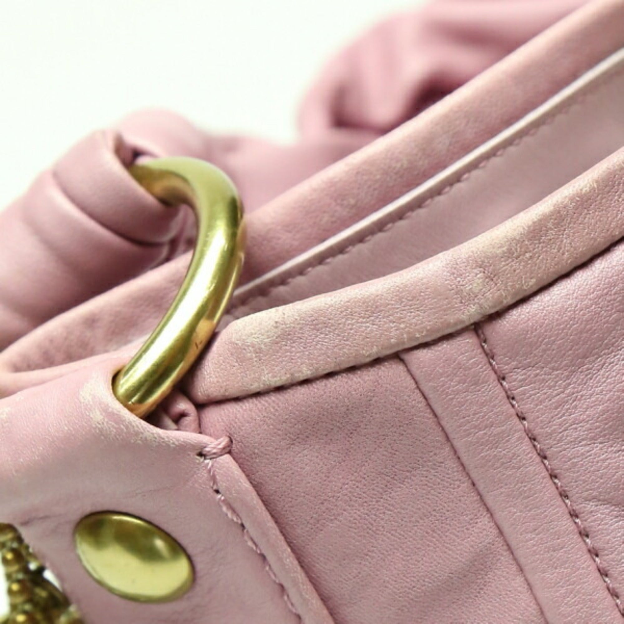 Coach Purple Leather Shoulder Bag Tote Bag (Pre-Owned)