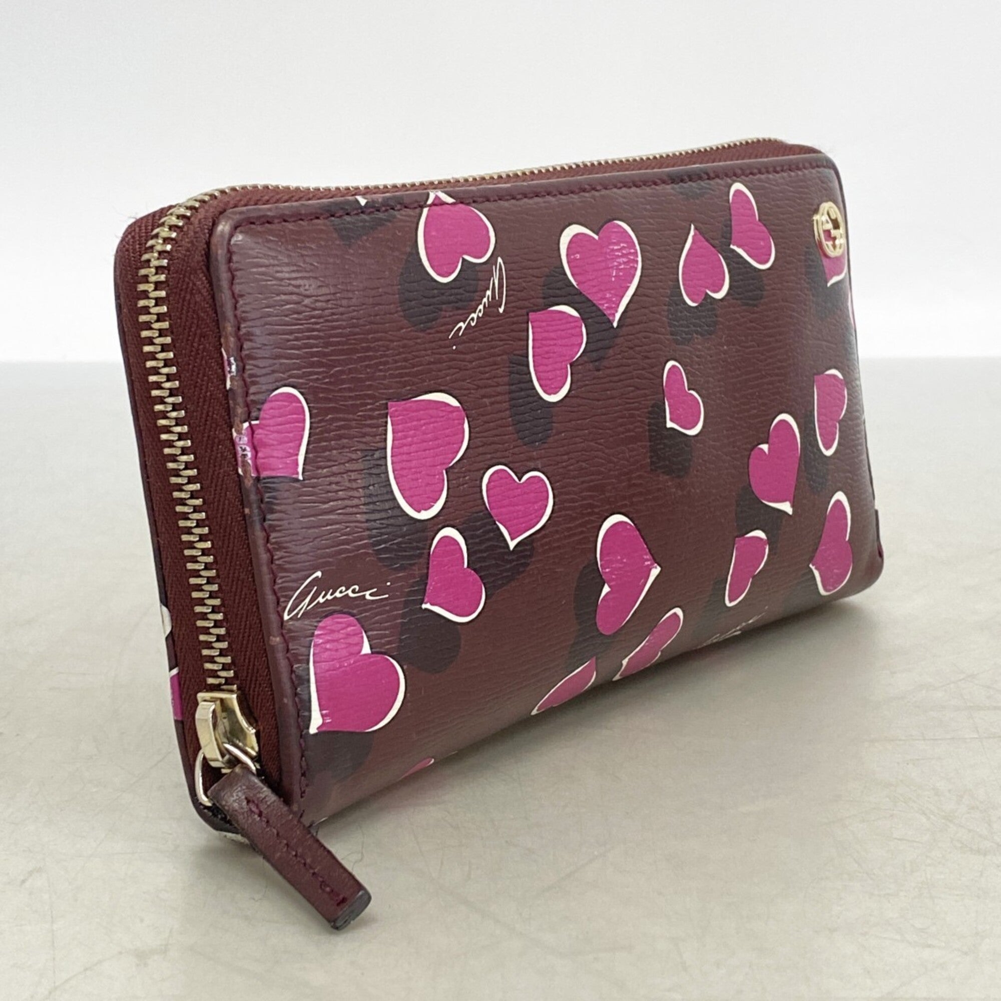 Gucci Pink Purple Long Wallet (Bi-Fold) (Pre-Owned)