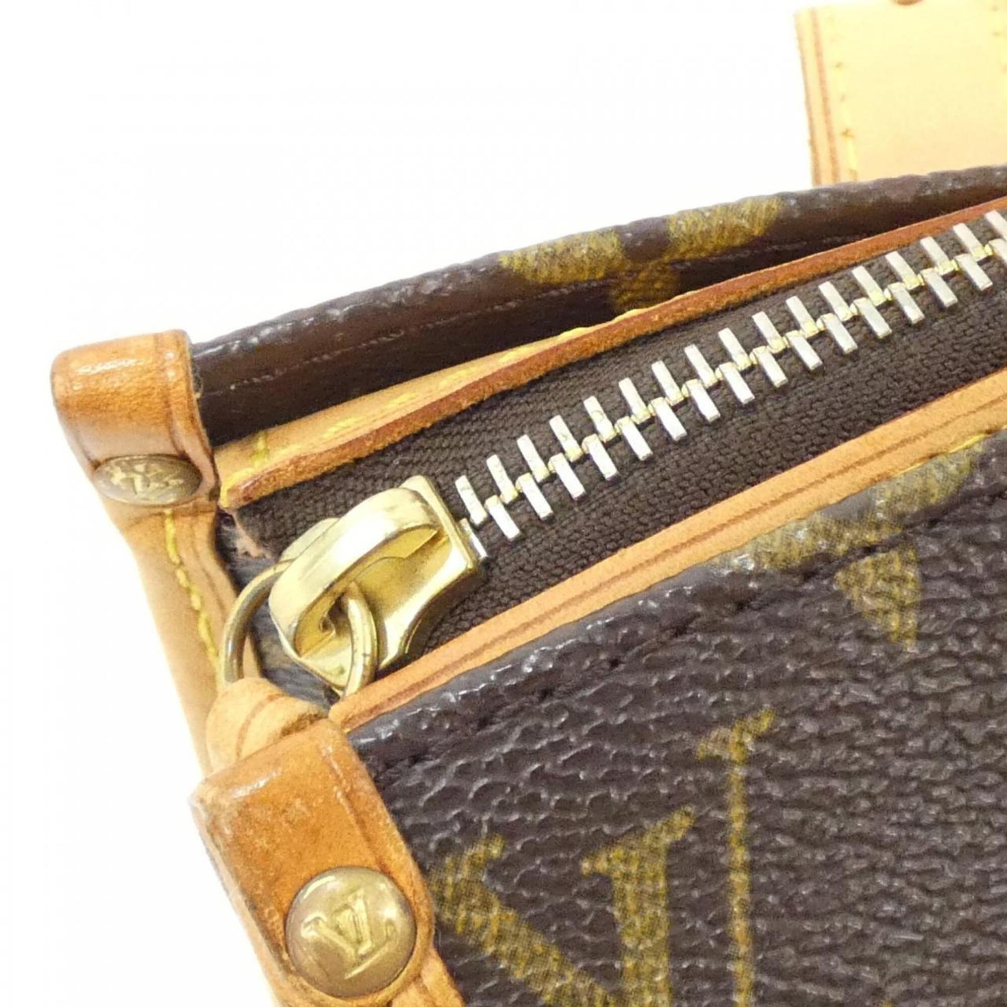 Louis Vuitton Monogram Marron Coated Canvas Shoulder Bag (Pre-Owned)