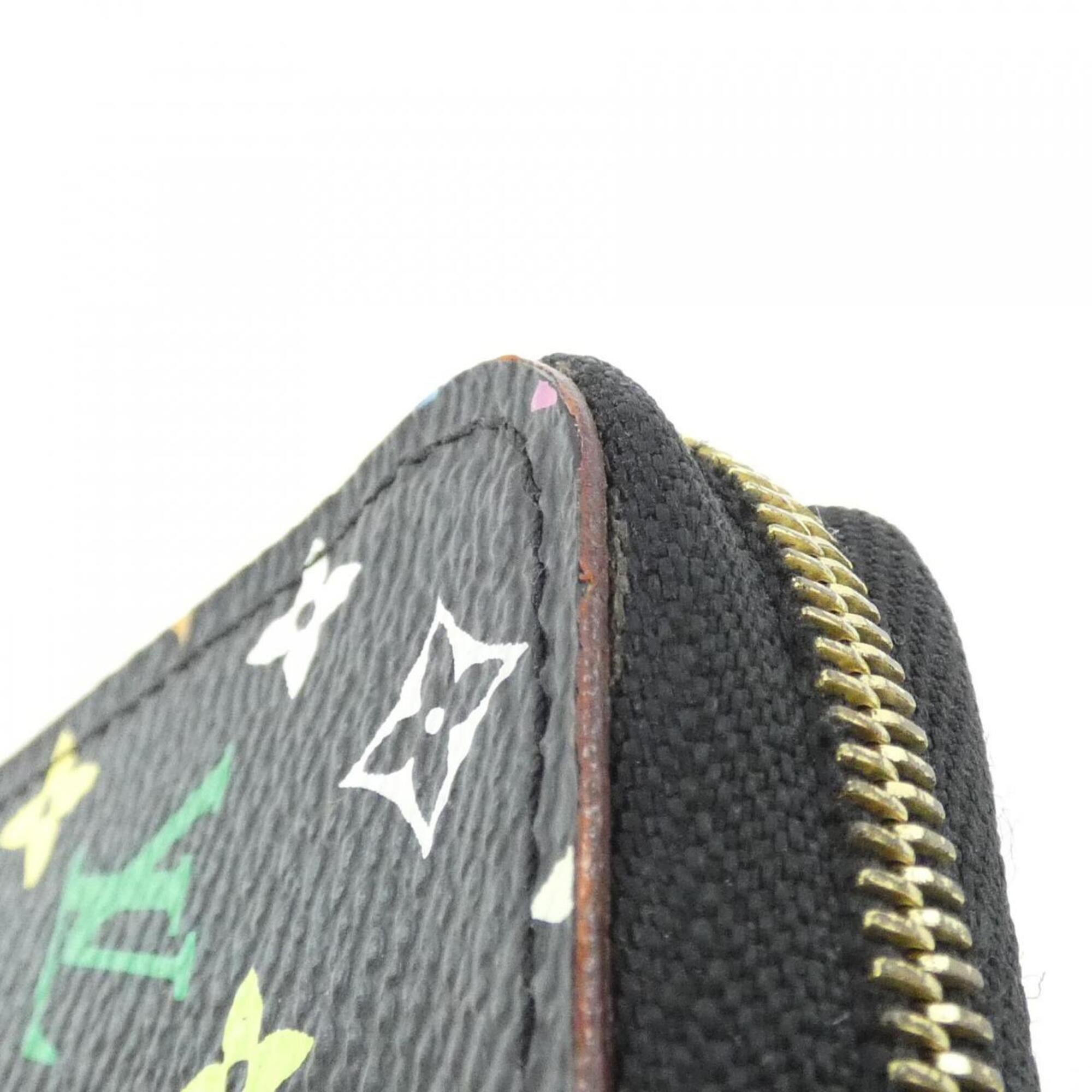Louis Vuitton Black Violet Coated Canvas Coin Purse/Coin Case (Pre-Owned)