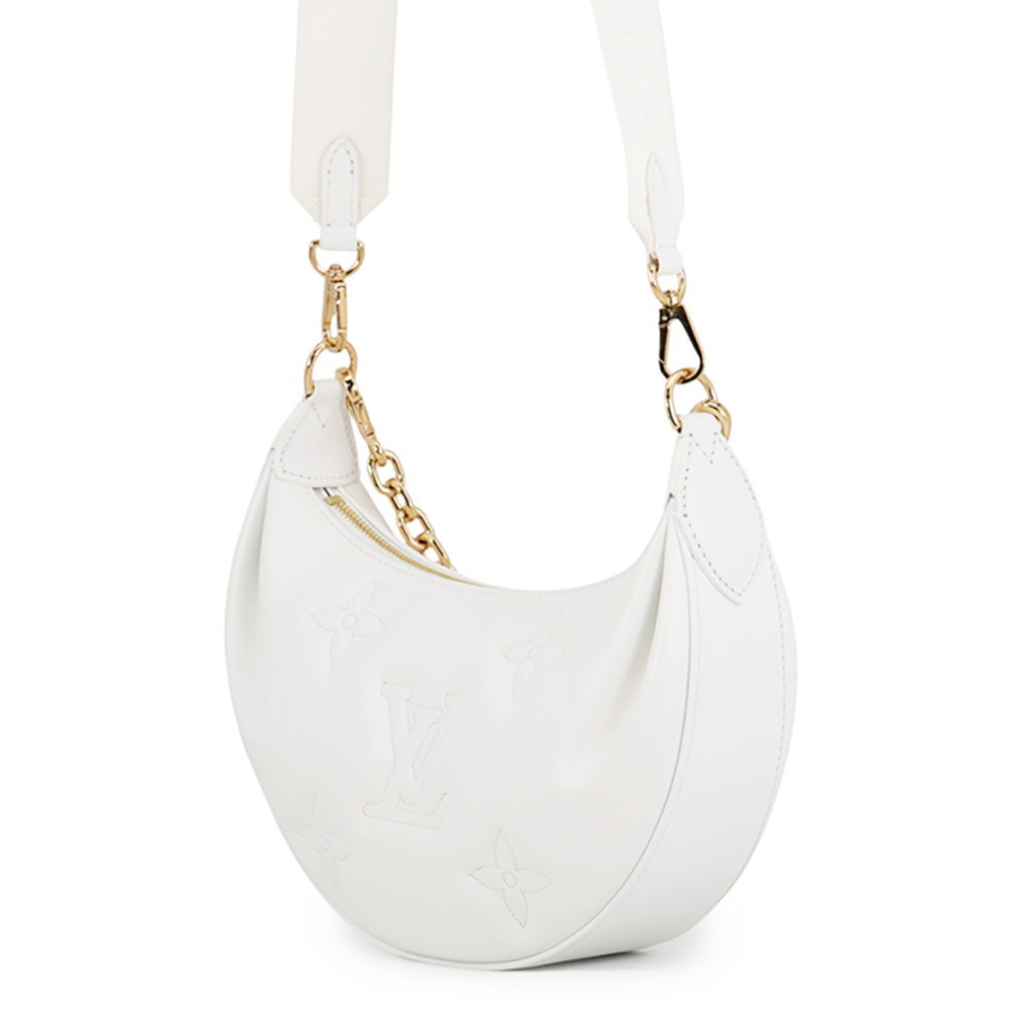 Louis Vuitton White Monogram Shoulder Bag (Pre-Owned)